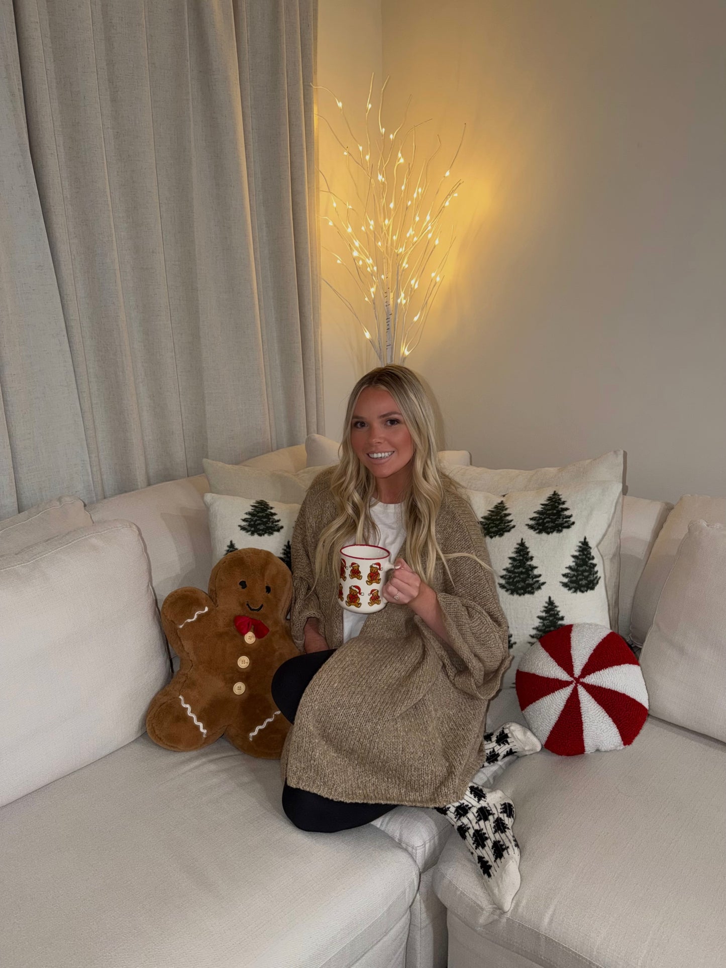 Robin Open Front Cardigan - Mocha