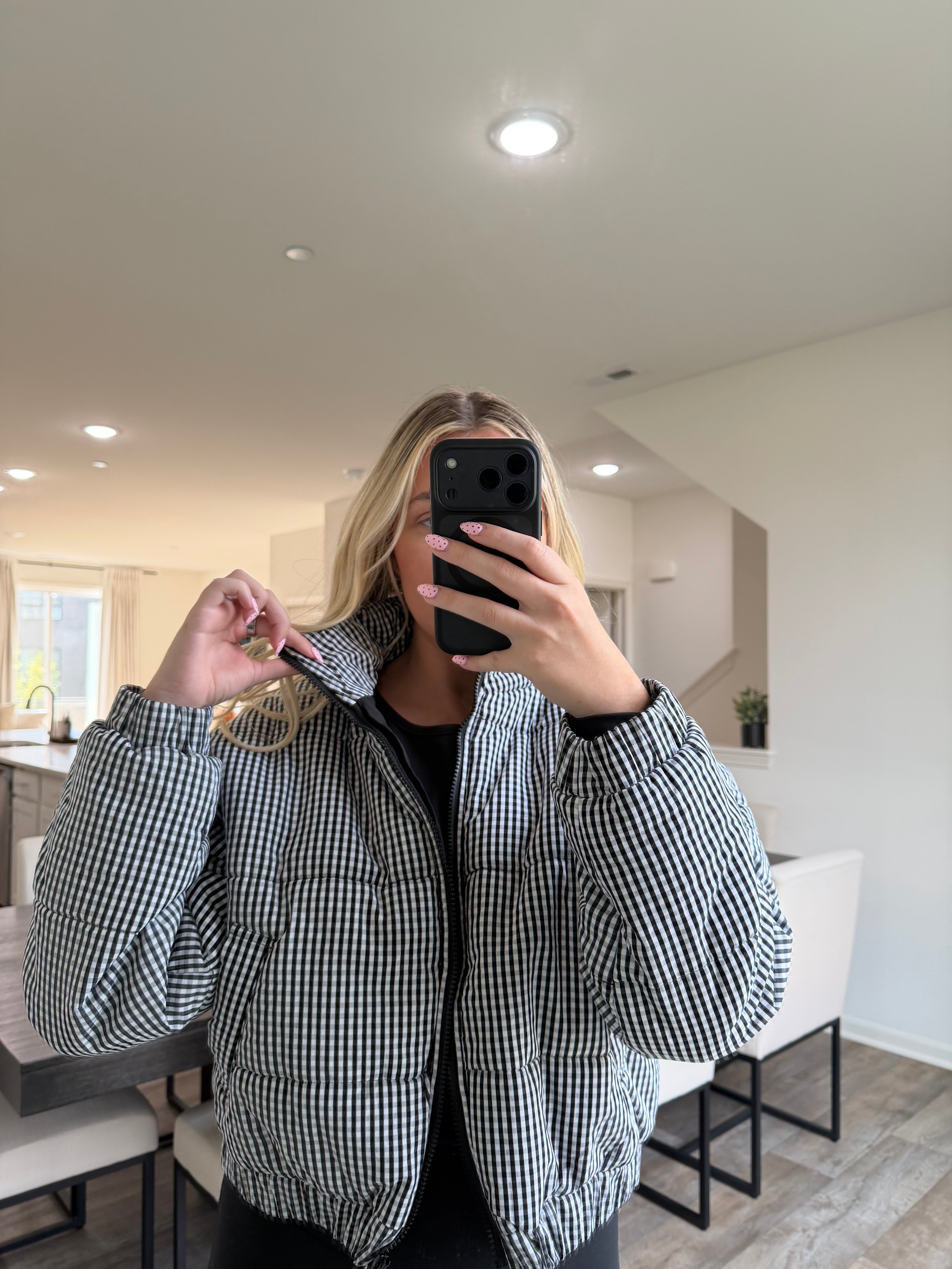 Lynn Gingham Jacket - Black