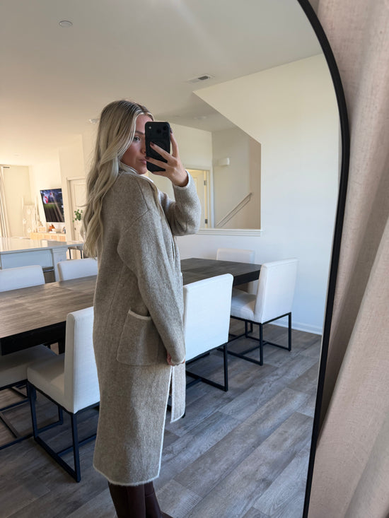 Mitz Long Jacket - Light Mocha
