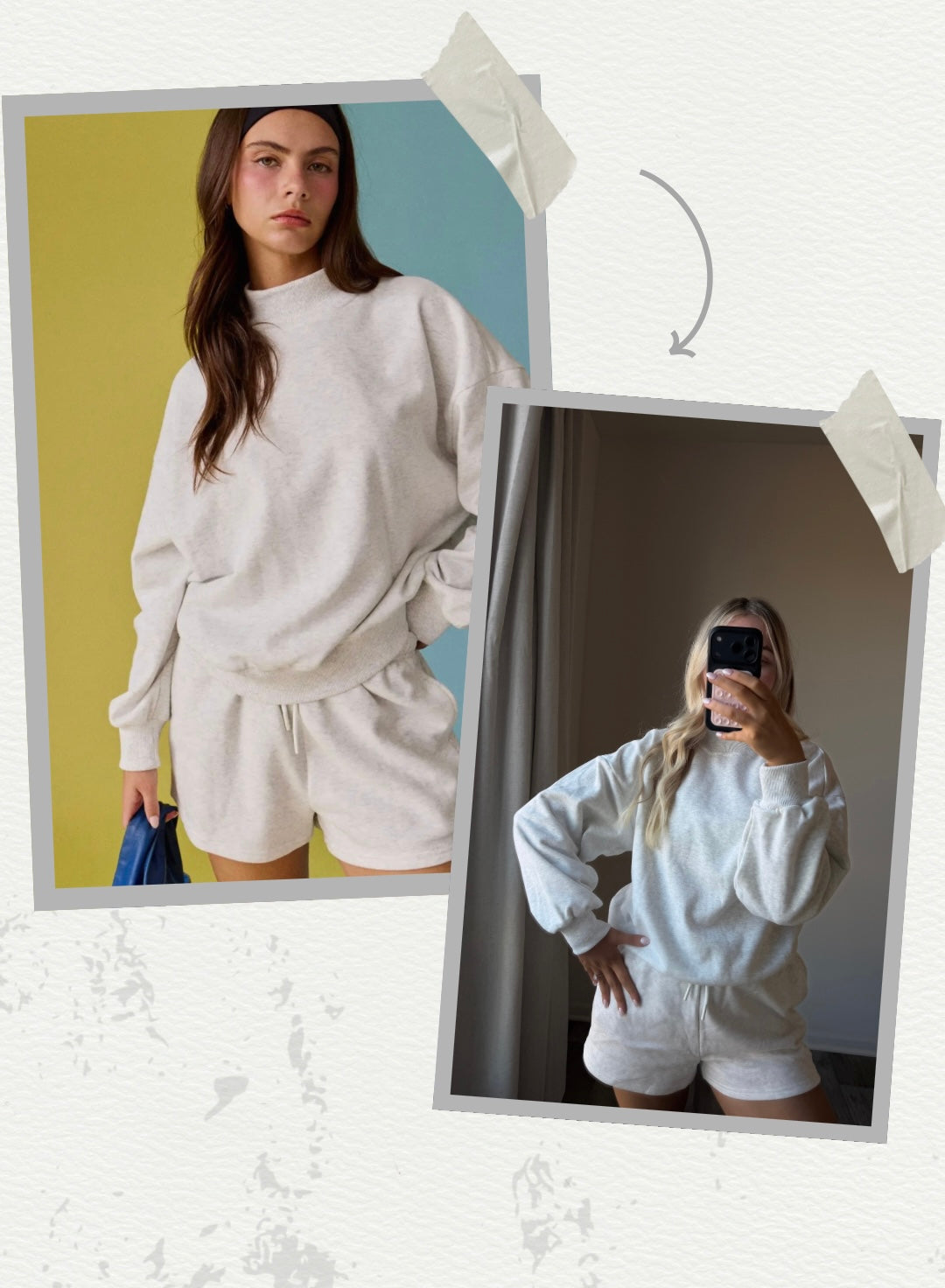 Remi Mockneck Set - Lt Gray