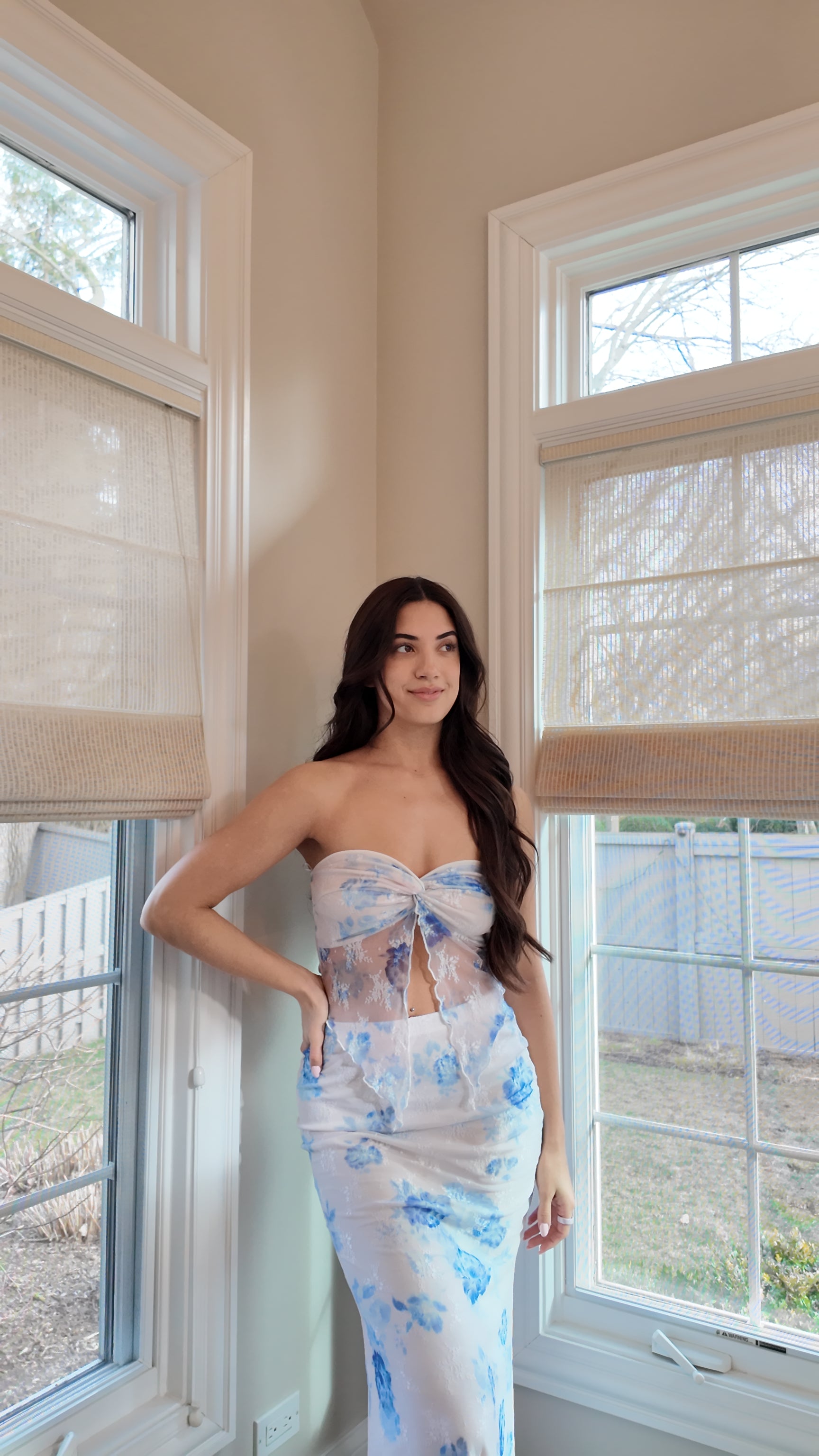 Kaya Lace Resort Set - Blue
