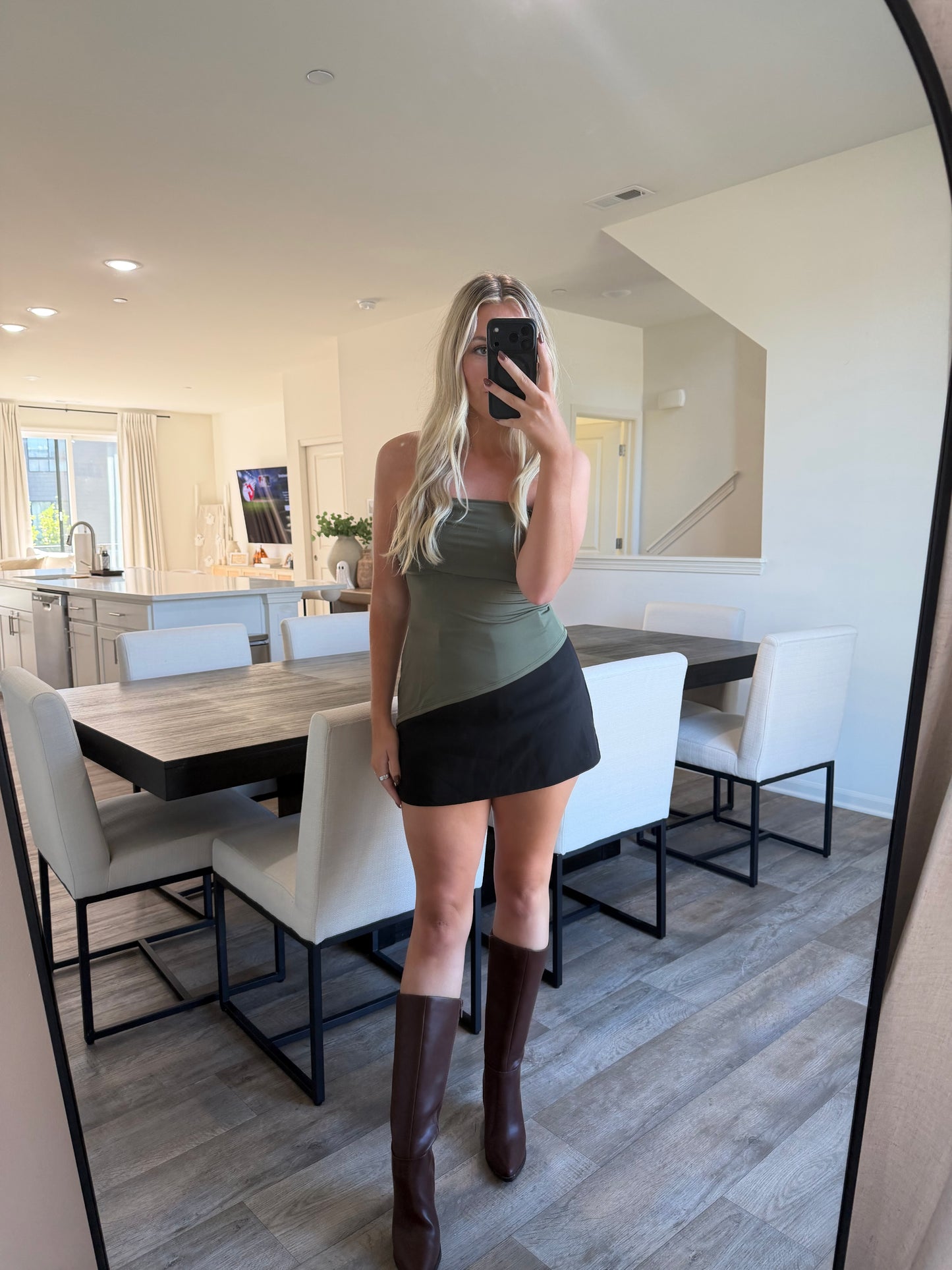 Jenny Asymmetrical Tube Top - Olive
