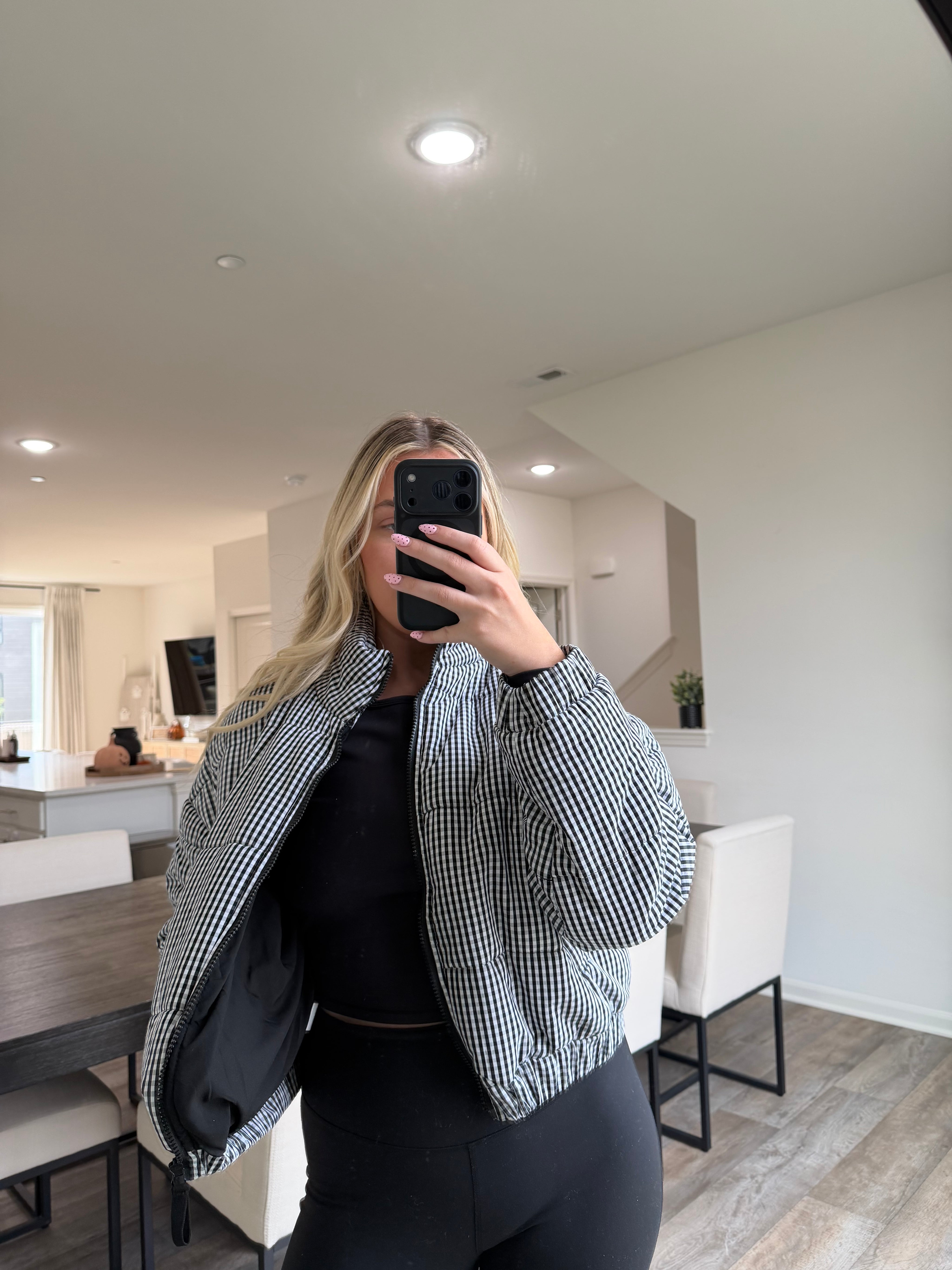 Lynn Gingham Jacket - Black