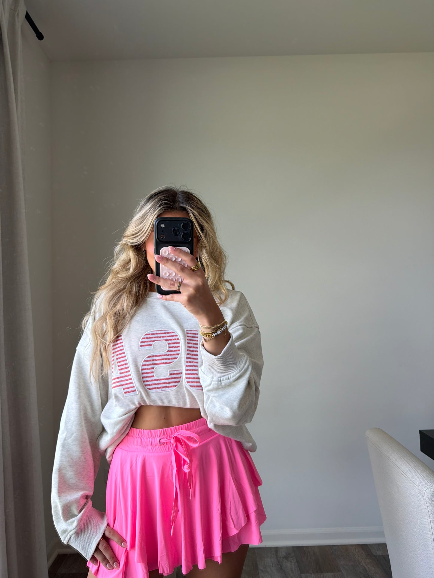 Kenzie Flowy Skort - Hot Pink (Final Sale)