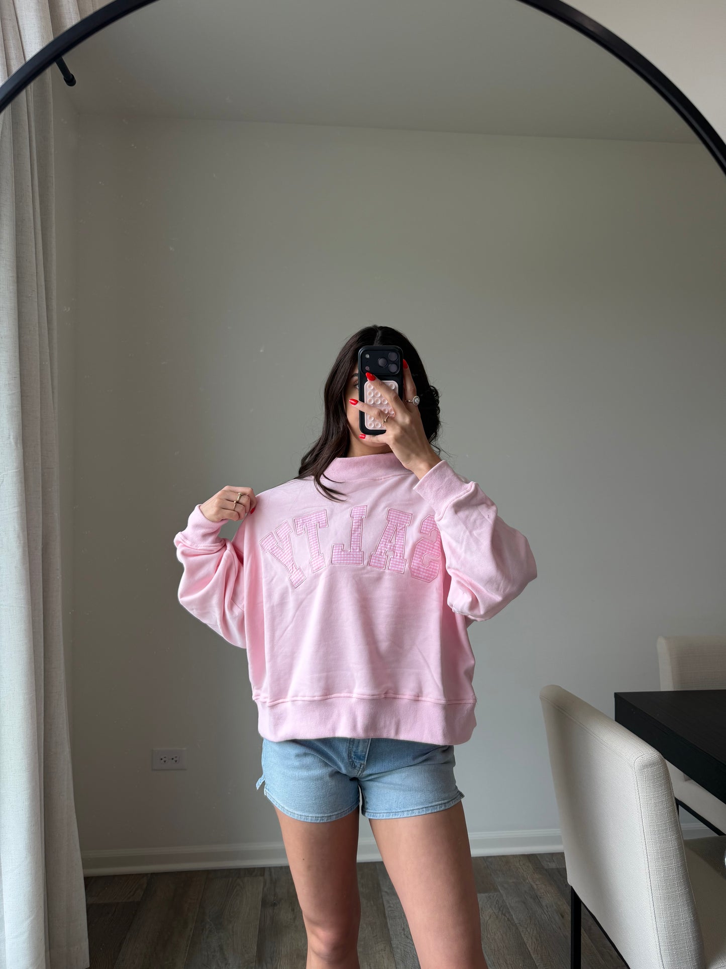 Salty Pink Mockneck
