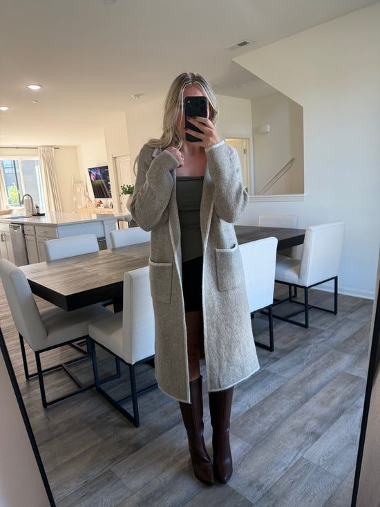 Mitz Long Jacket - Light Mocha
