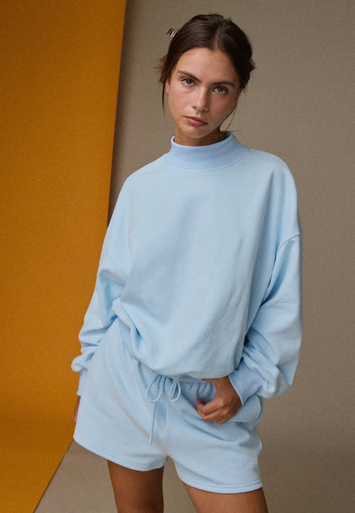 Pre Order! (3/30-4/07) Remi Mockneck Set - Sky Blue