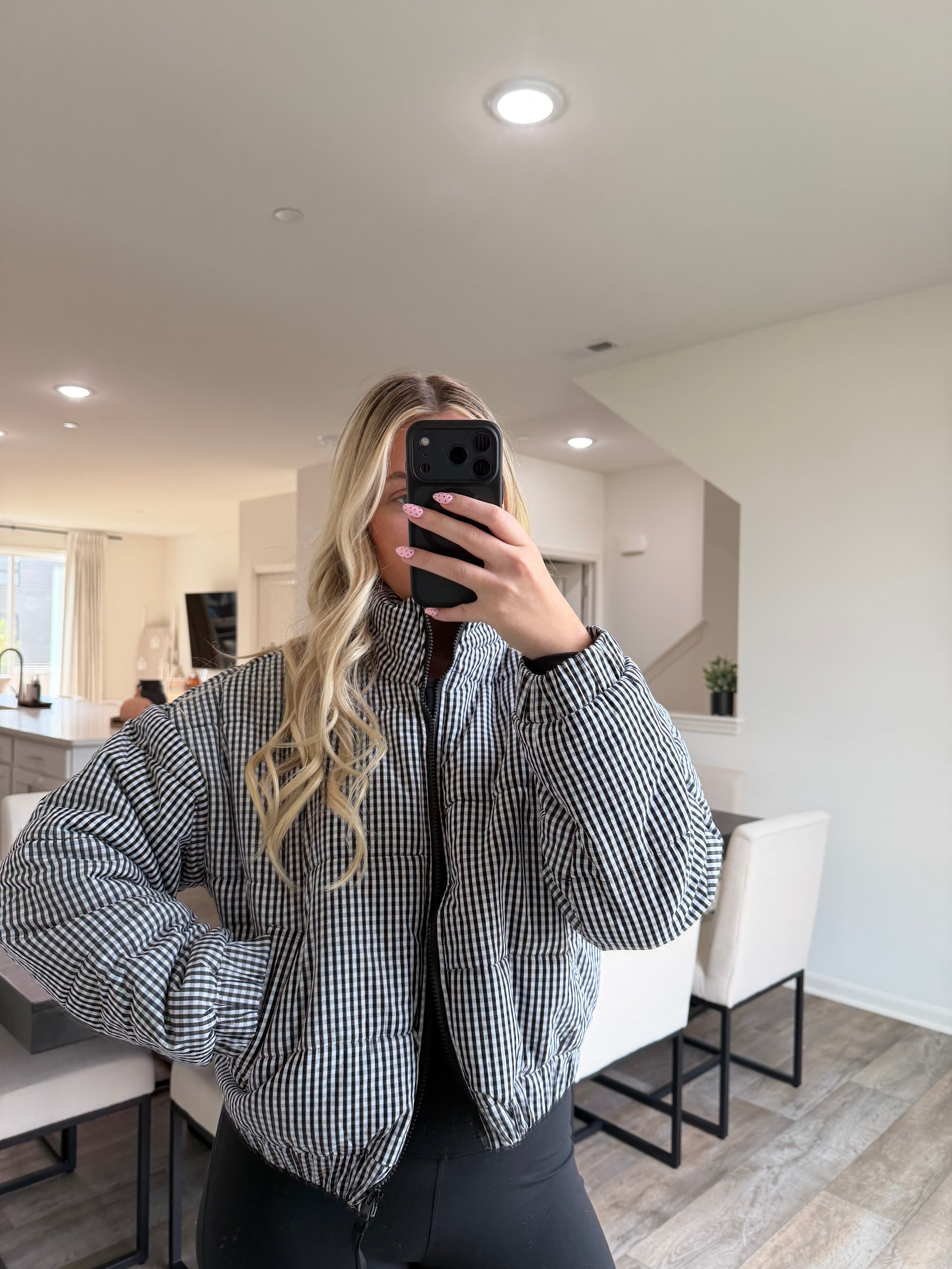 Lynn Gingham Jacket - Black