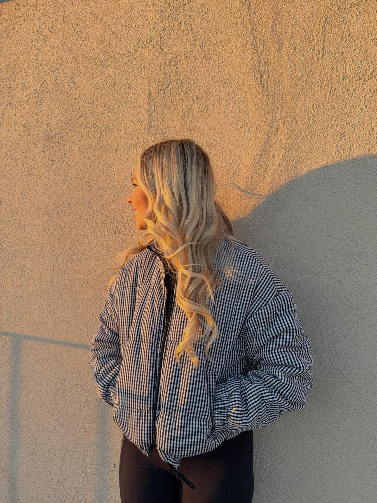 Lynn Gingham Jacket - Black