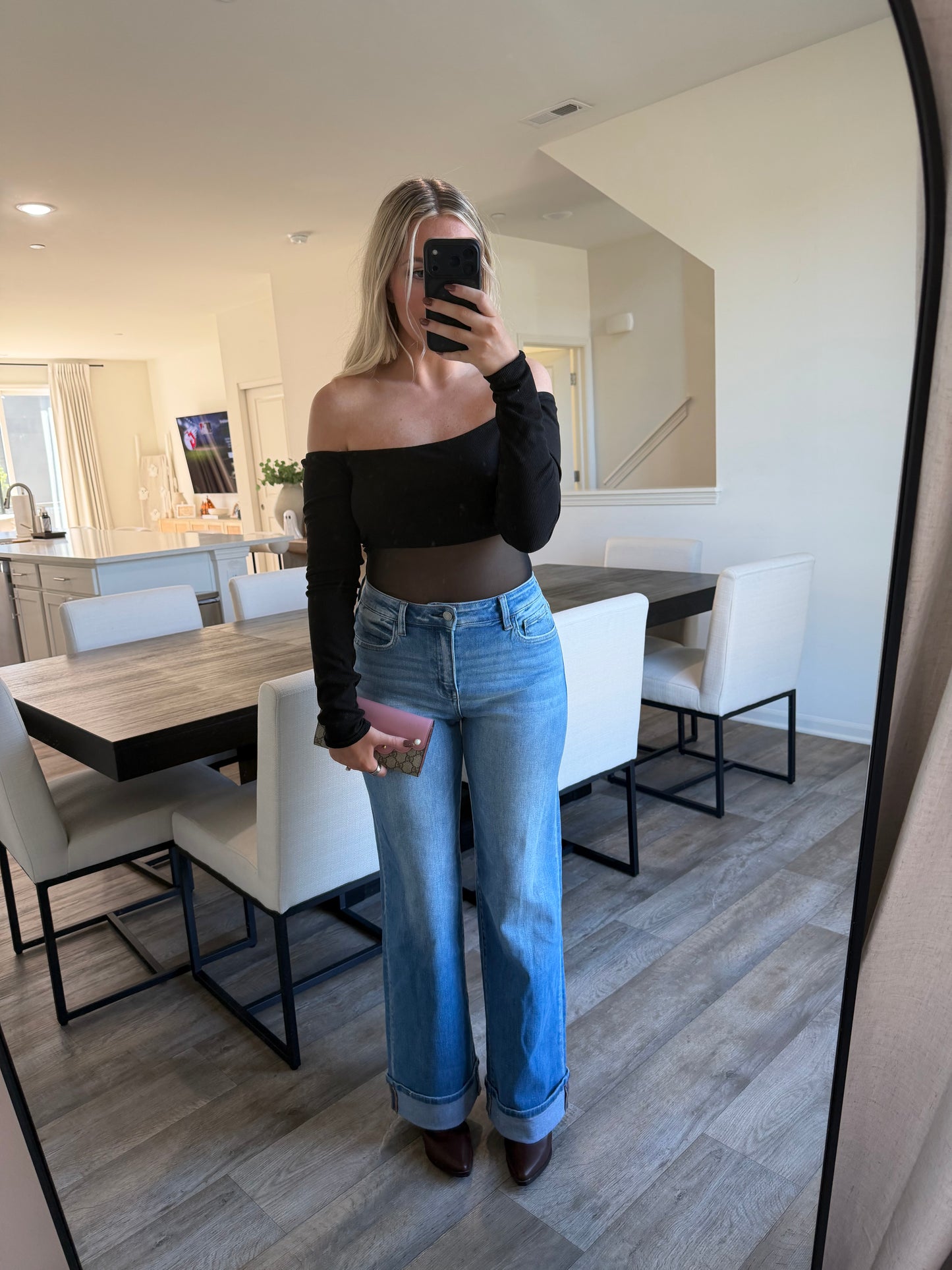 Dana High Rise Cuffed Jeans