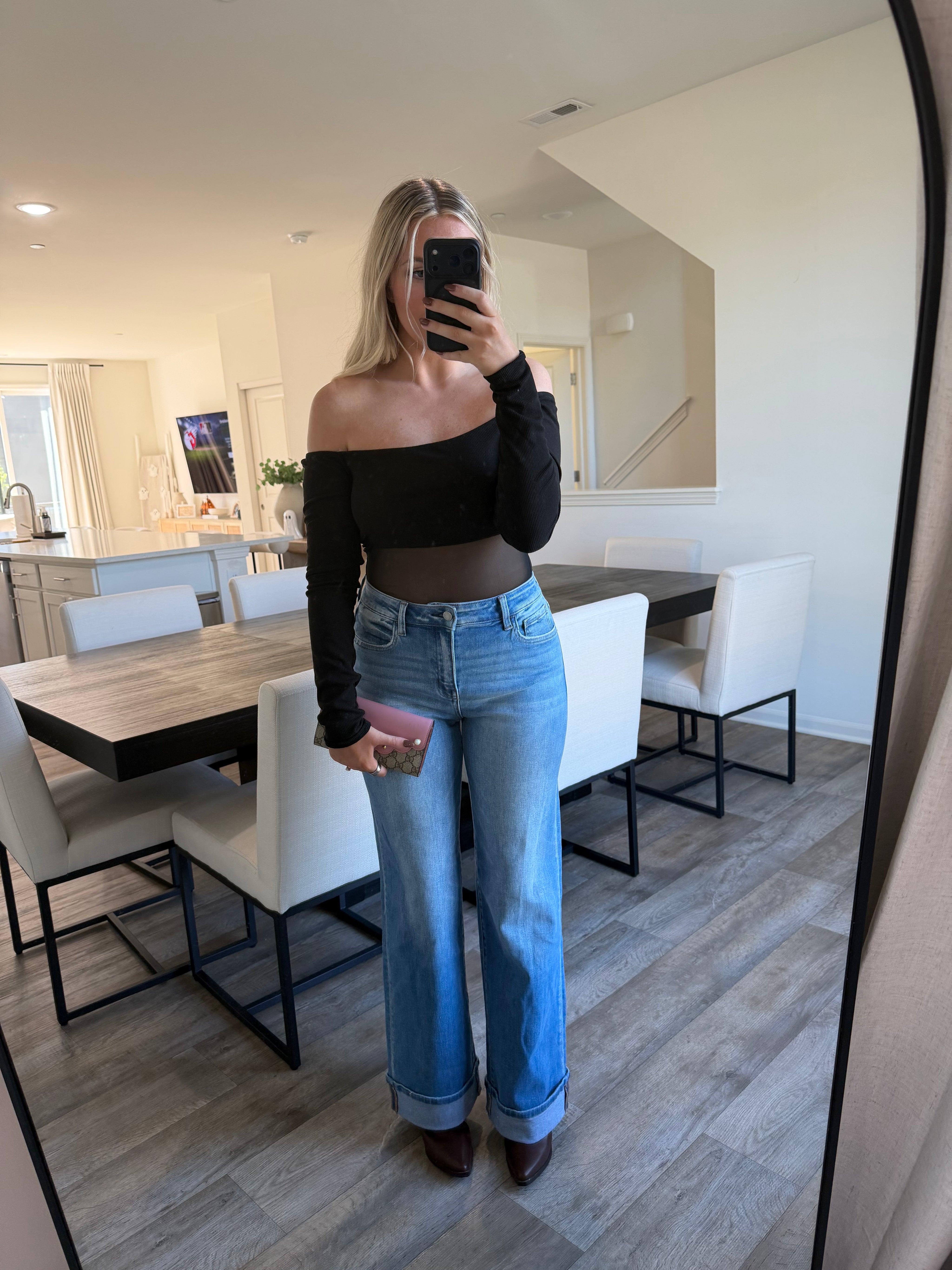 Dana High Rise Cuffed Jeans