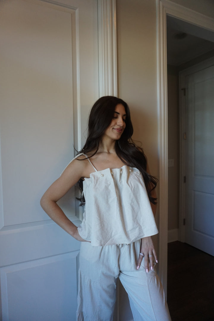 Ivy Pearl Top - Neutral