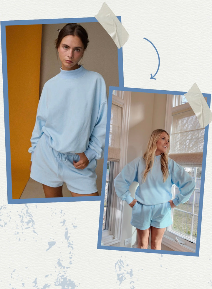 Remi Mockneck Set - Sky Blue