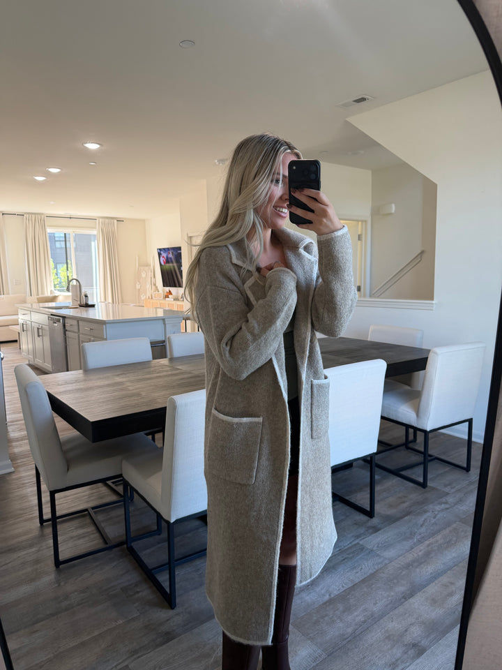 Mitz Long Jacket - Light Mocha