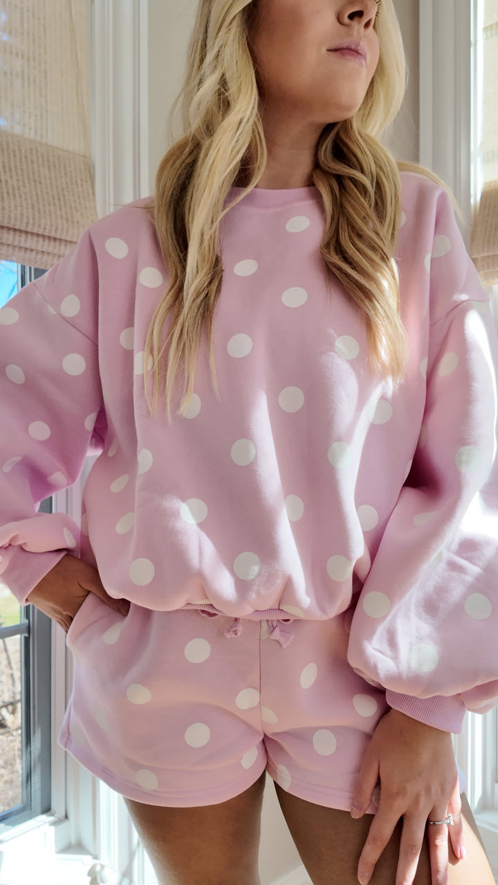 Pre Order (5/31-6/4) Rylee Polka Dot Matching Set - Pink