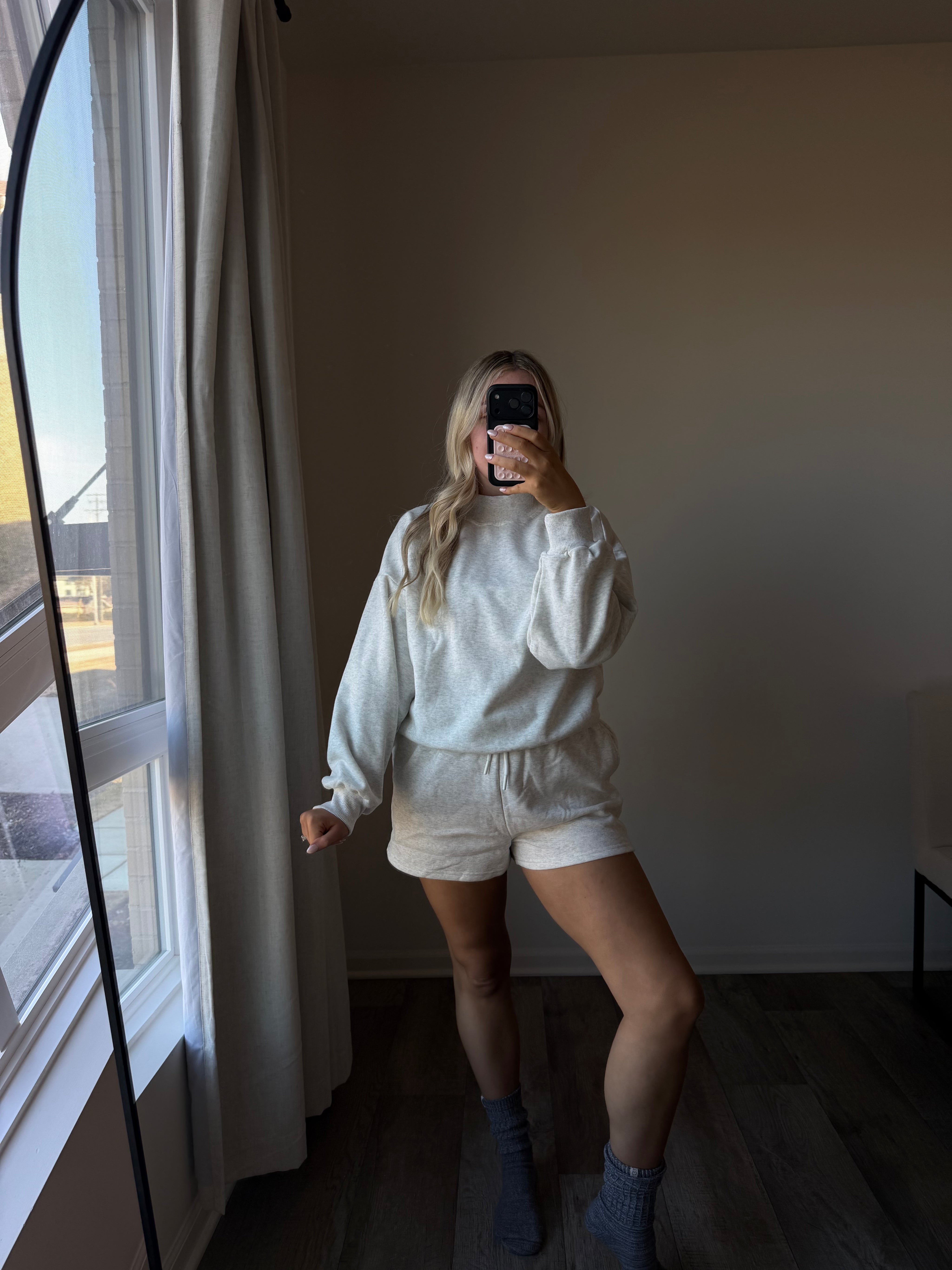 Remi Mockneck Set - Lt Gray