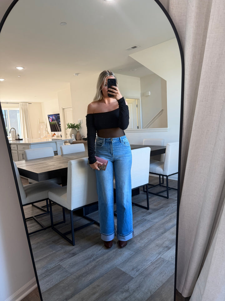 Dana High Rise Cuffed Jeans
