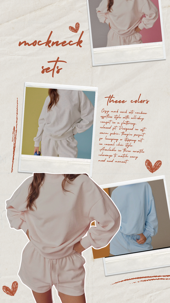 Remi Mockneck Set - Pink