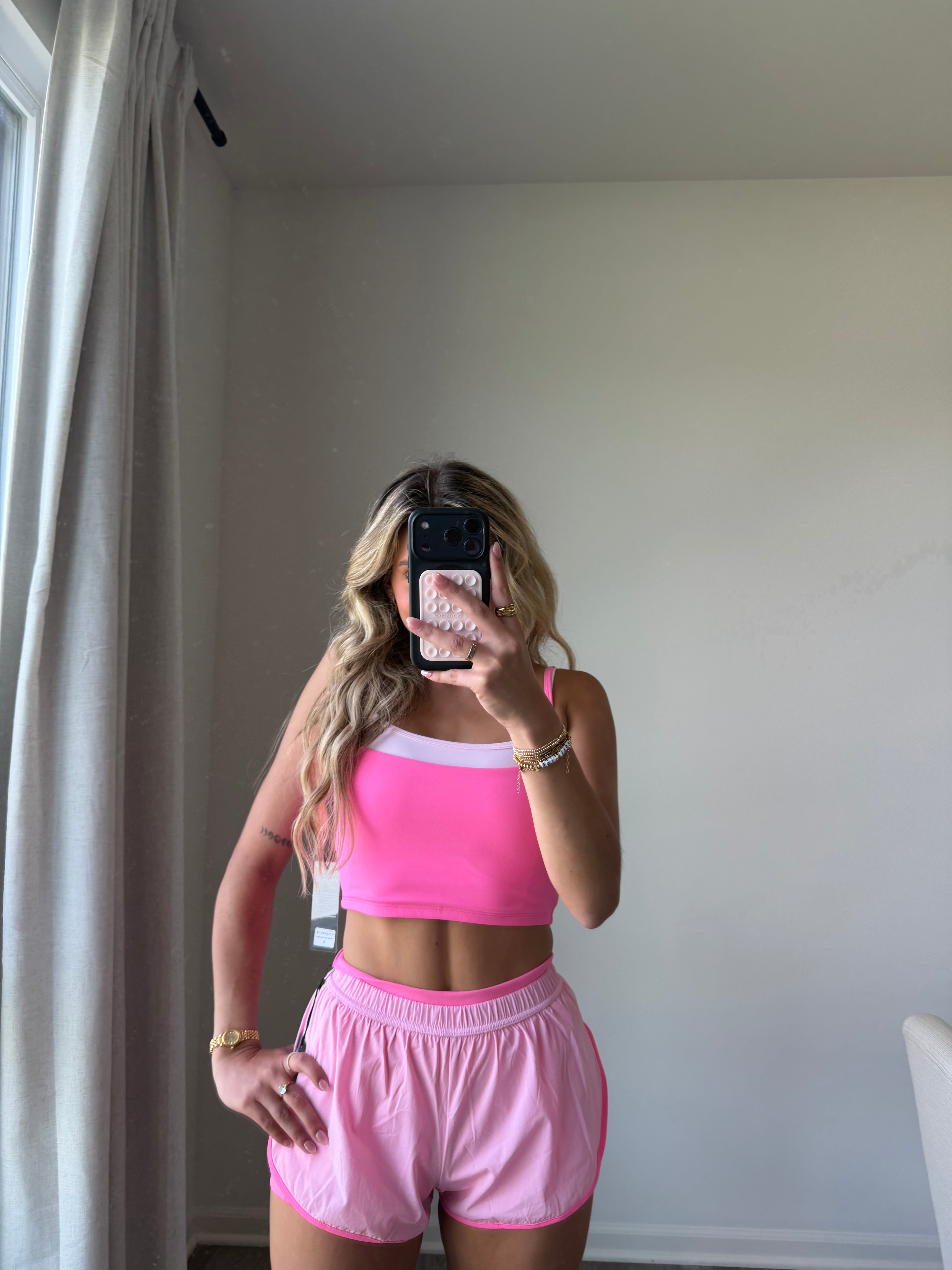 Ari Double Lined Shorts Petite - Hot Pink (Final Sale)