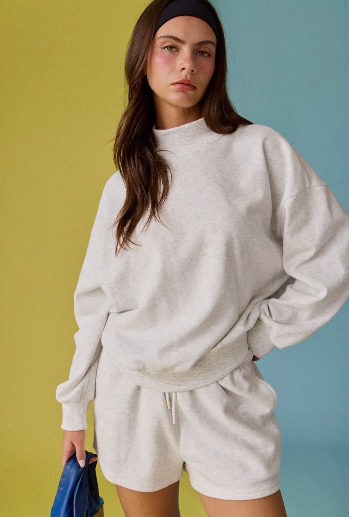 Remi Mockneck Set - Lt Gray