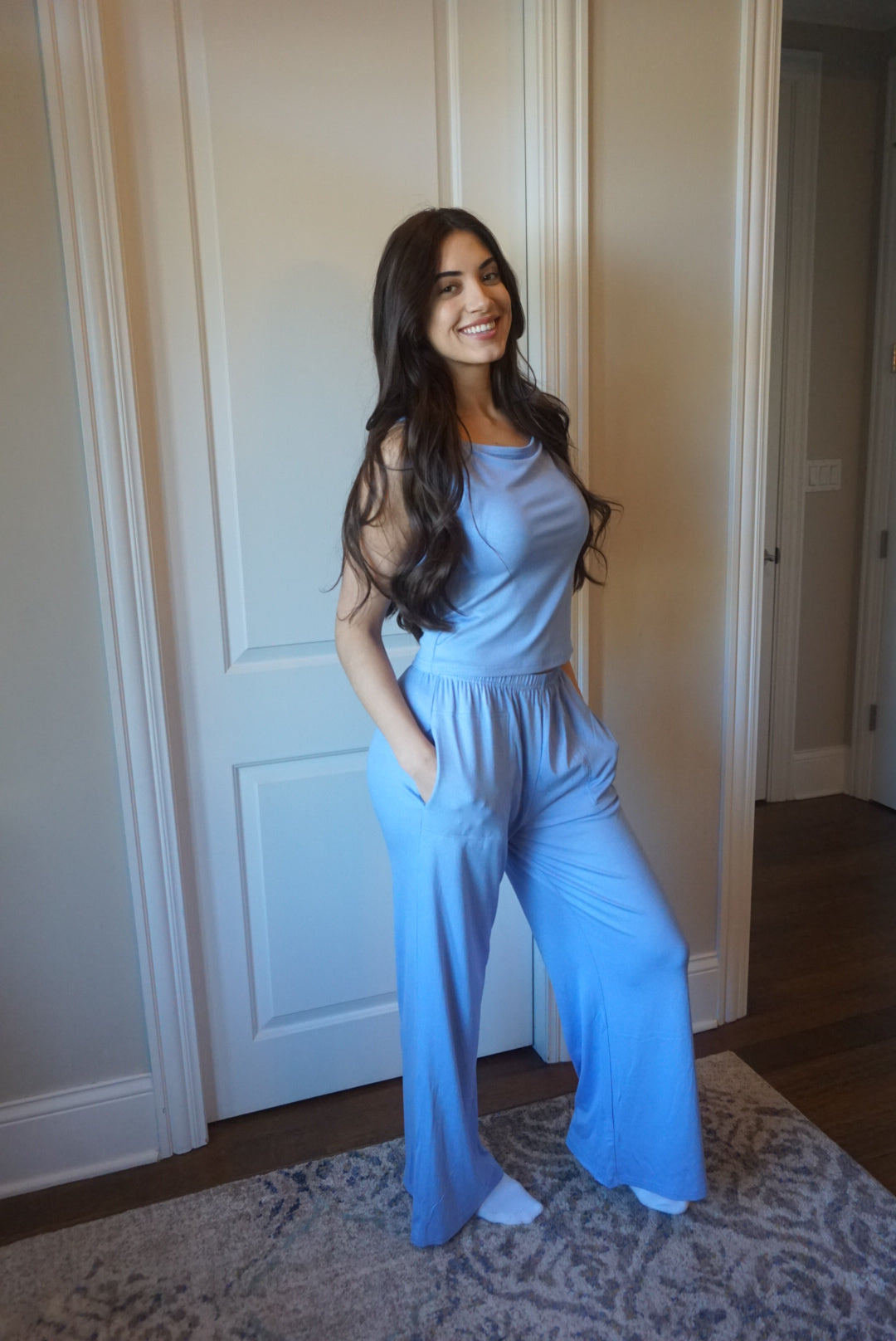 Polly Lounge Set - Periwinkle