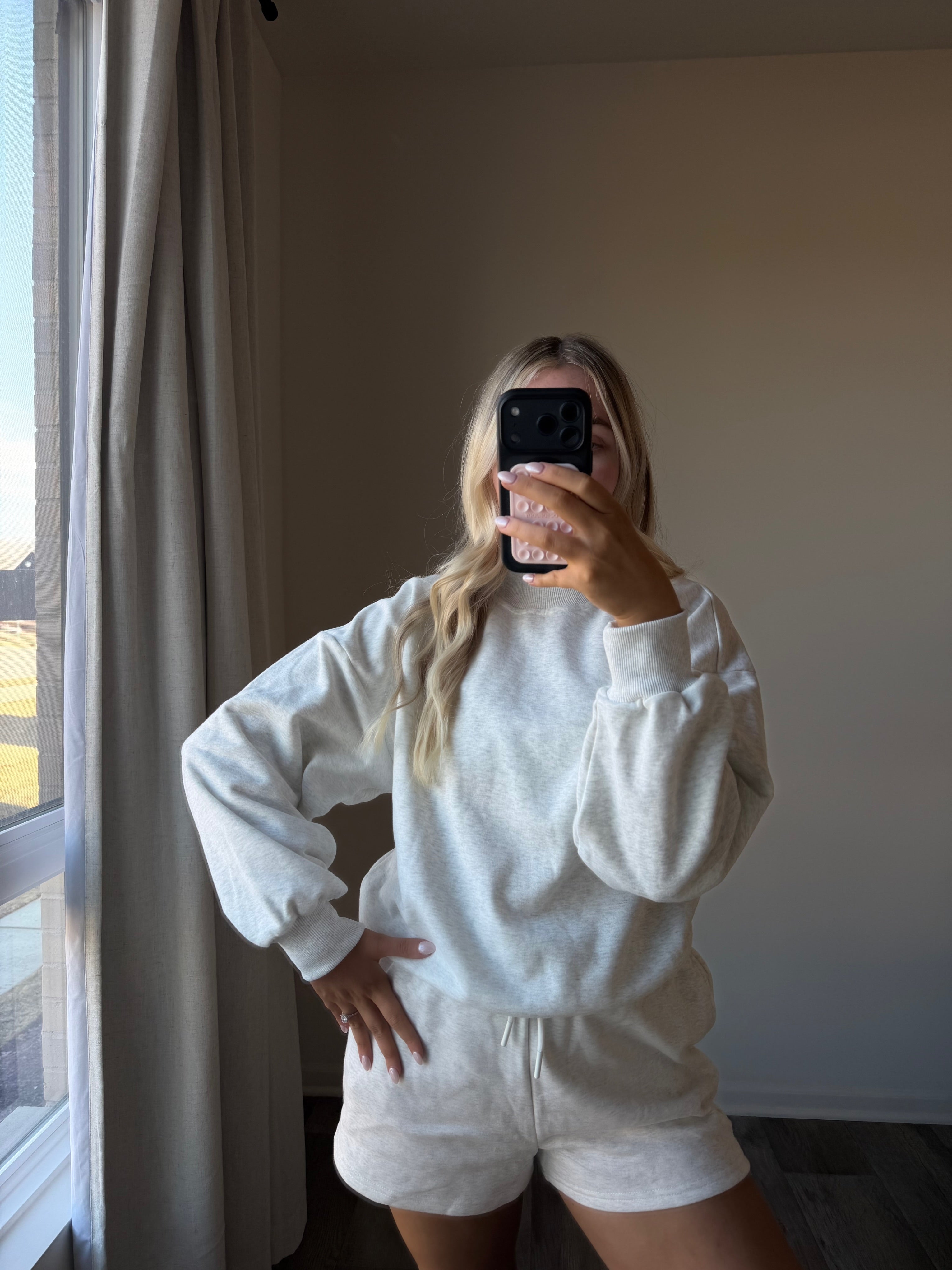 Remi Mockneck Set - Lt Gray