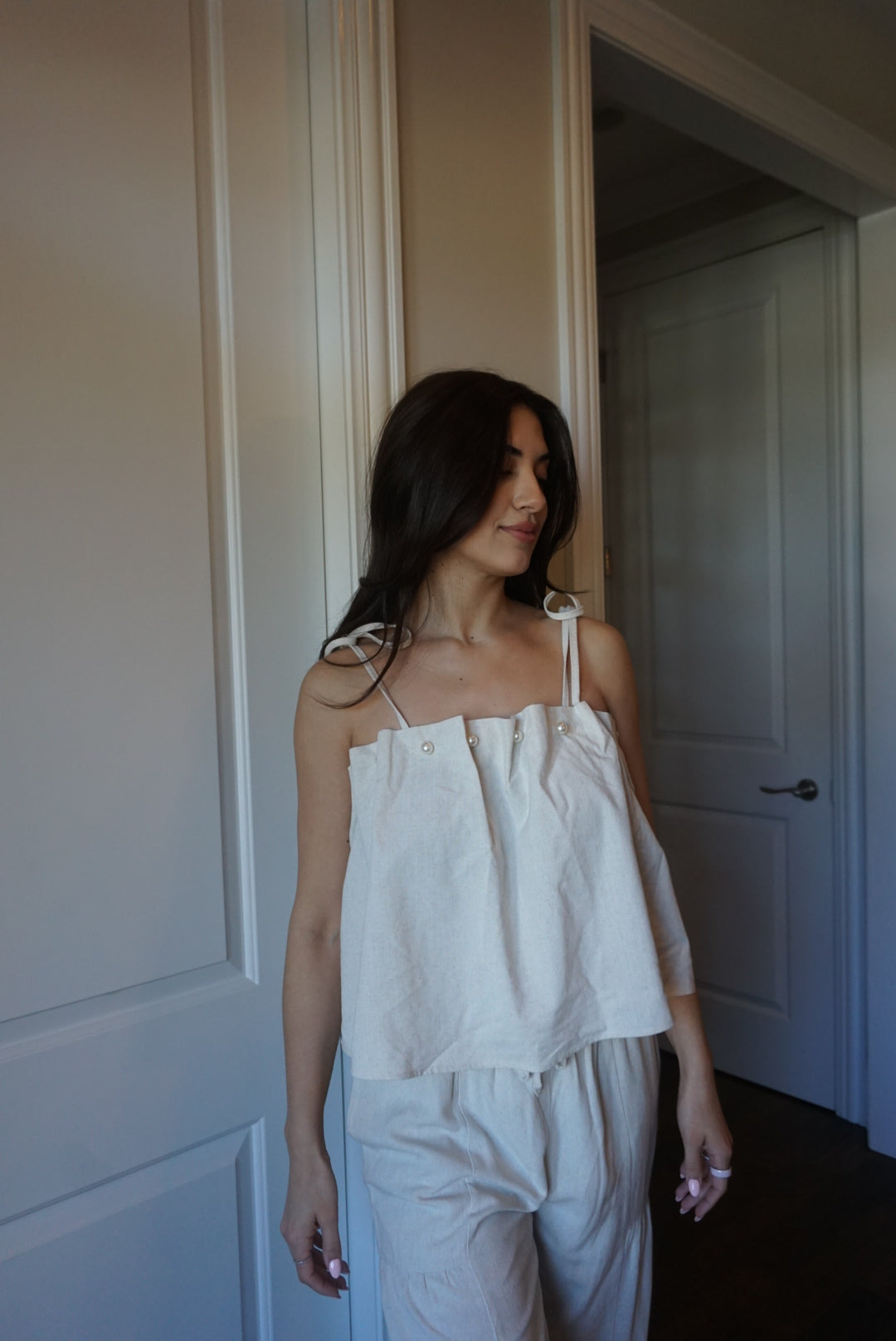 Ivy Pearl Top - Neutral