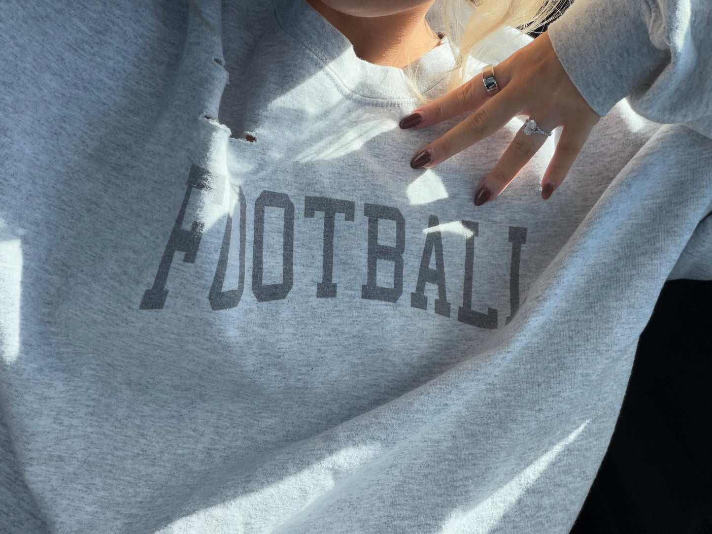 Dawn Football Distressed Sweatshirt - PREORDER 11/30