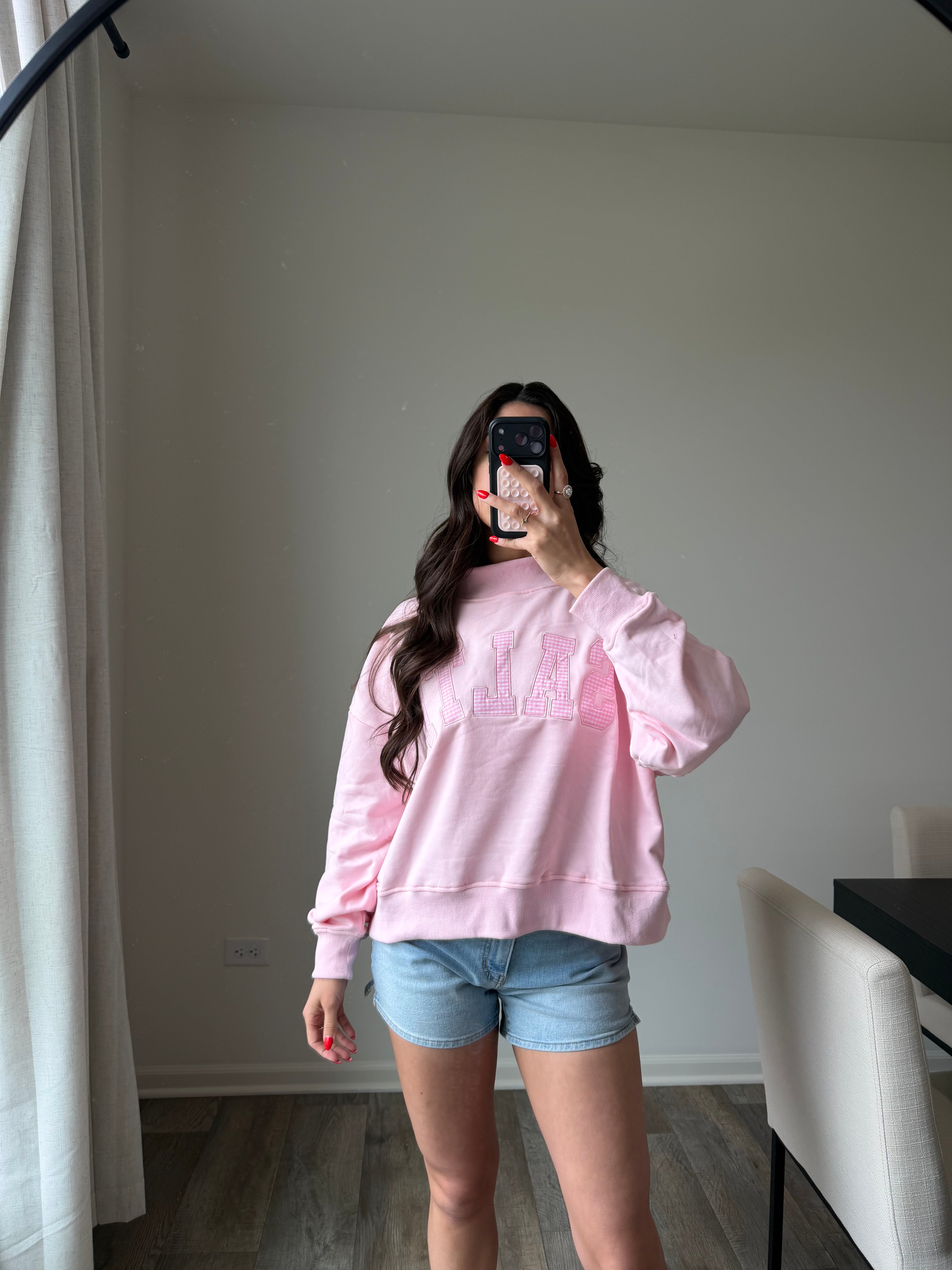 Salty Pink Mockneck