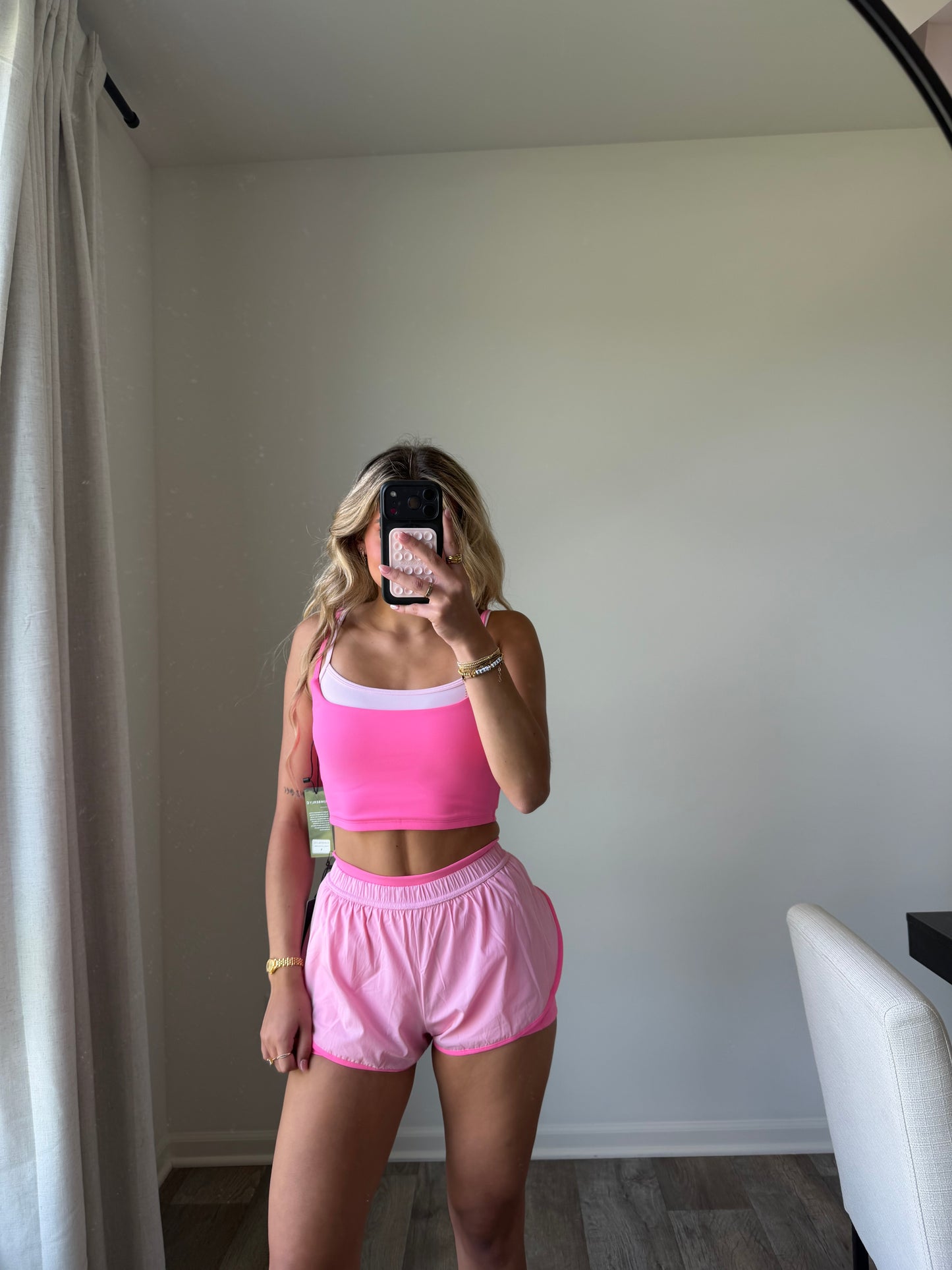Ari Double Lined Shorts Petite - Hot Pink (Final Sale)