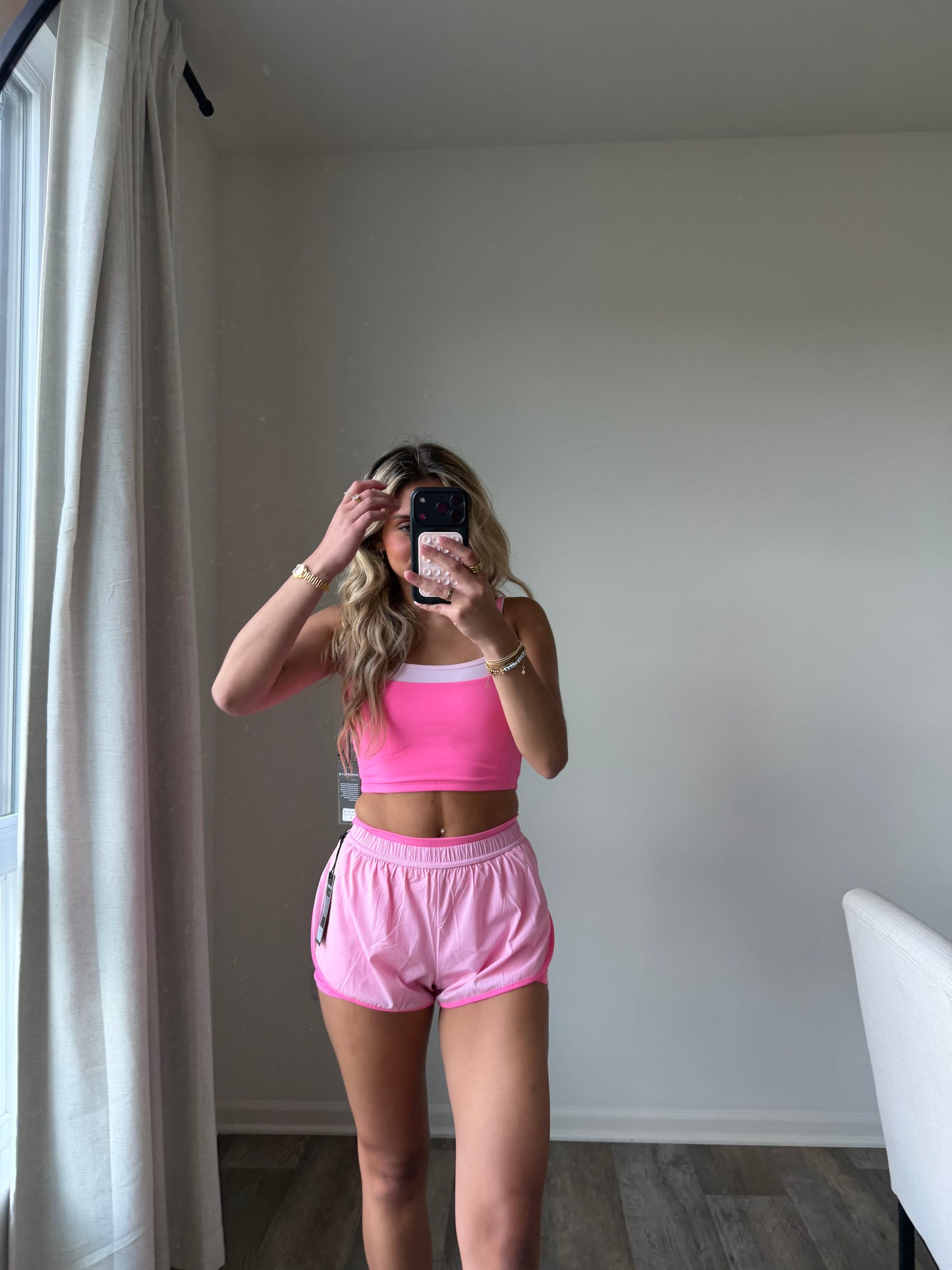 Ari Double Lined Shorts Petite - Hot Pink (Final Sale)
