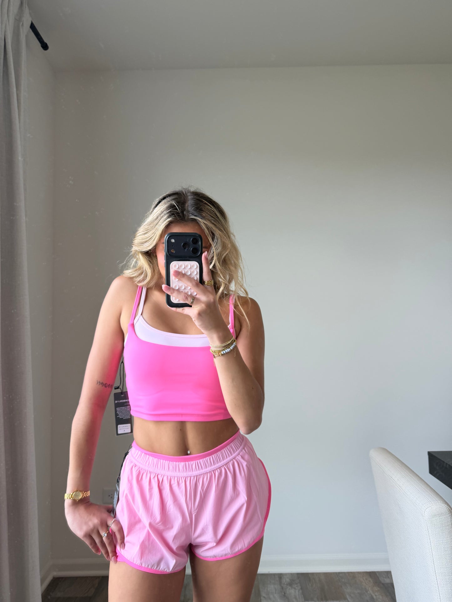 Ari Double Lined Shorts Petite - Hot Pink (Final Sale)