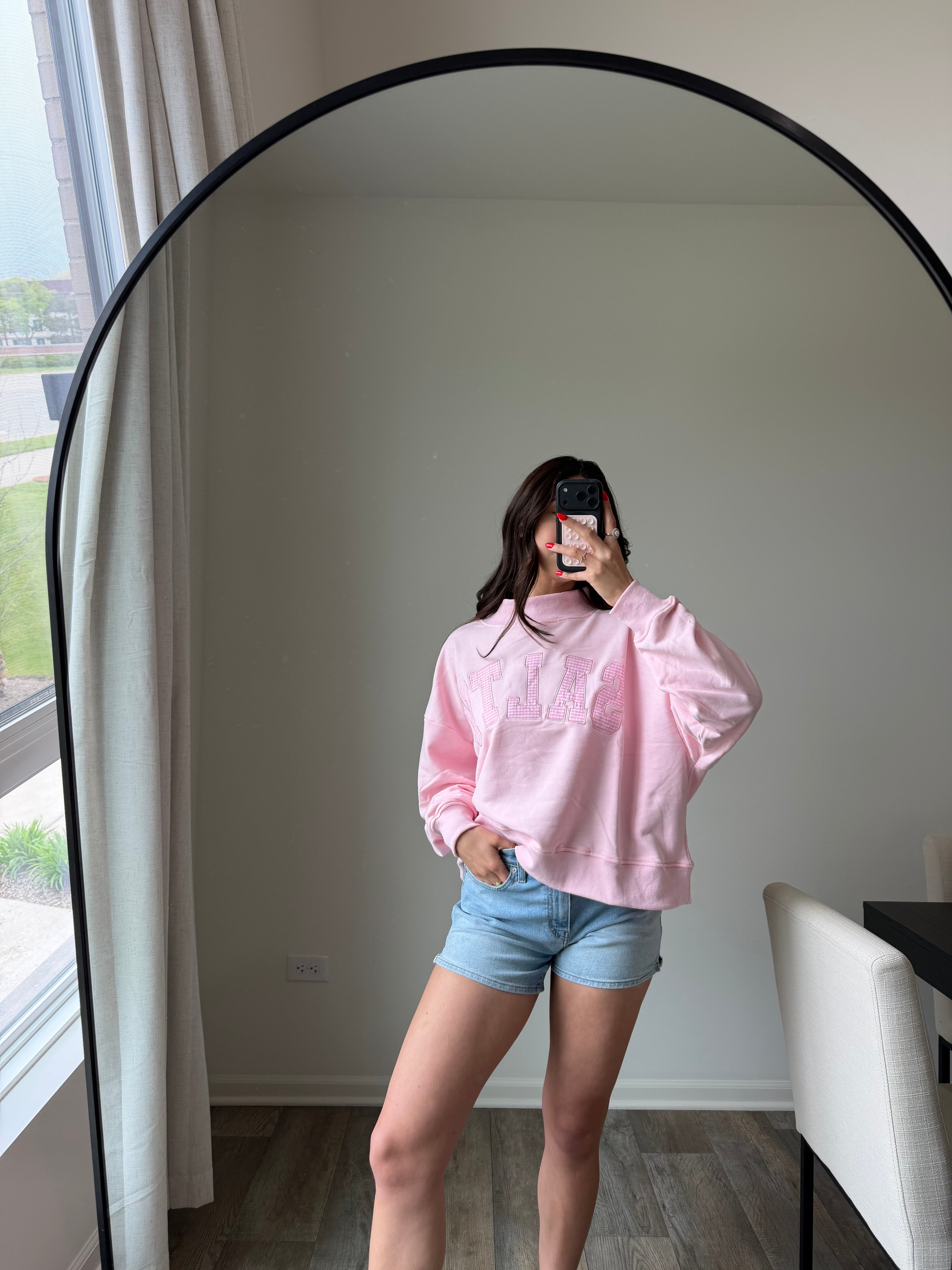 Salty Pink Mockneck