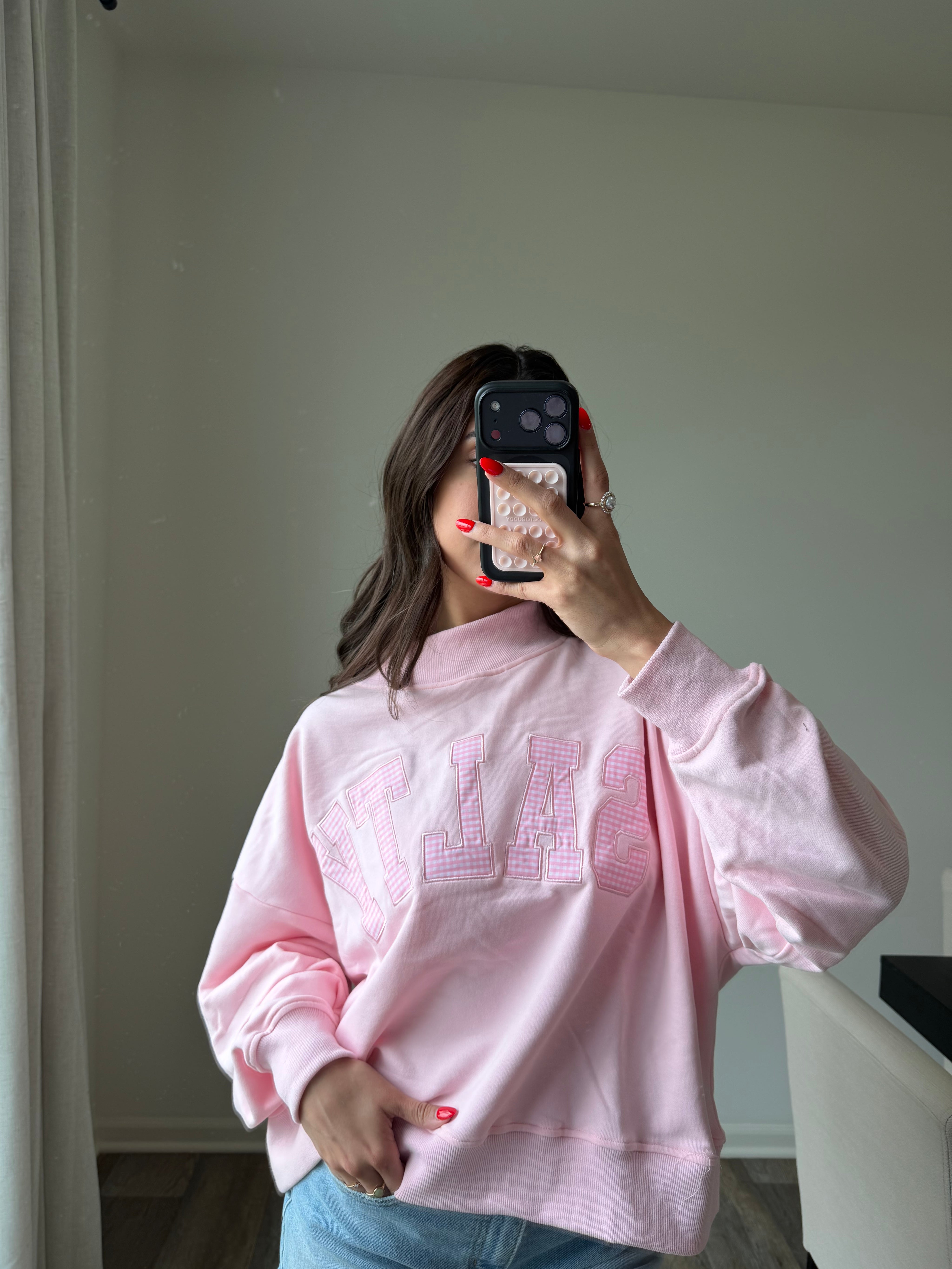 Salty Pink Mockneck