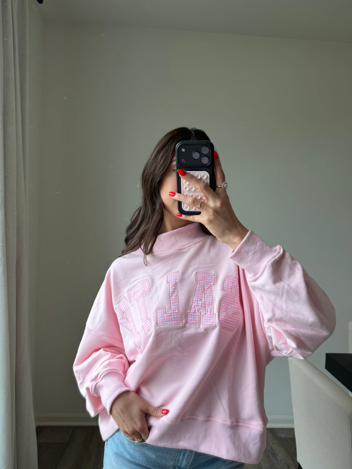 Salty Pink Mockneck