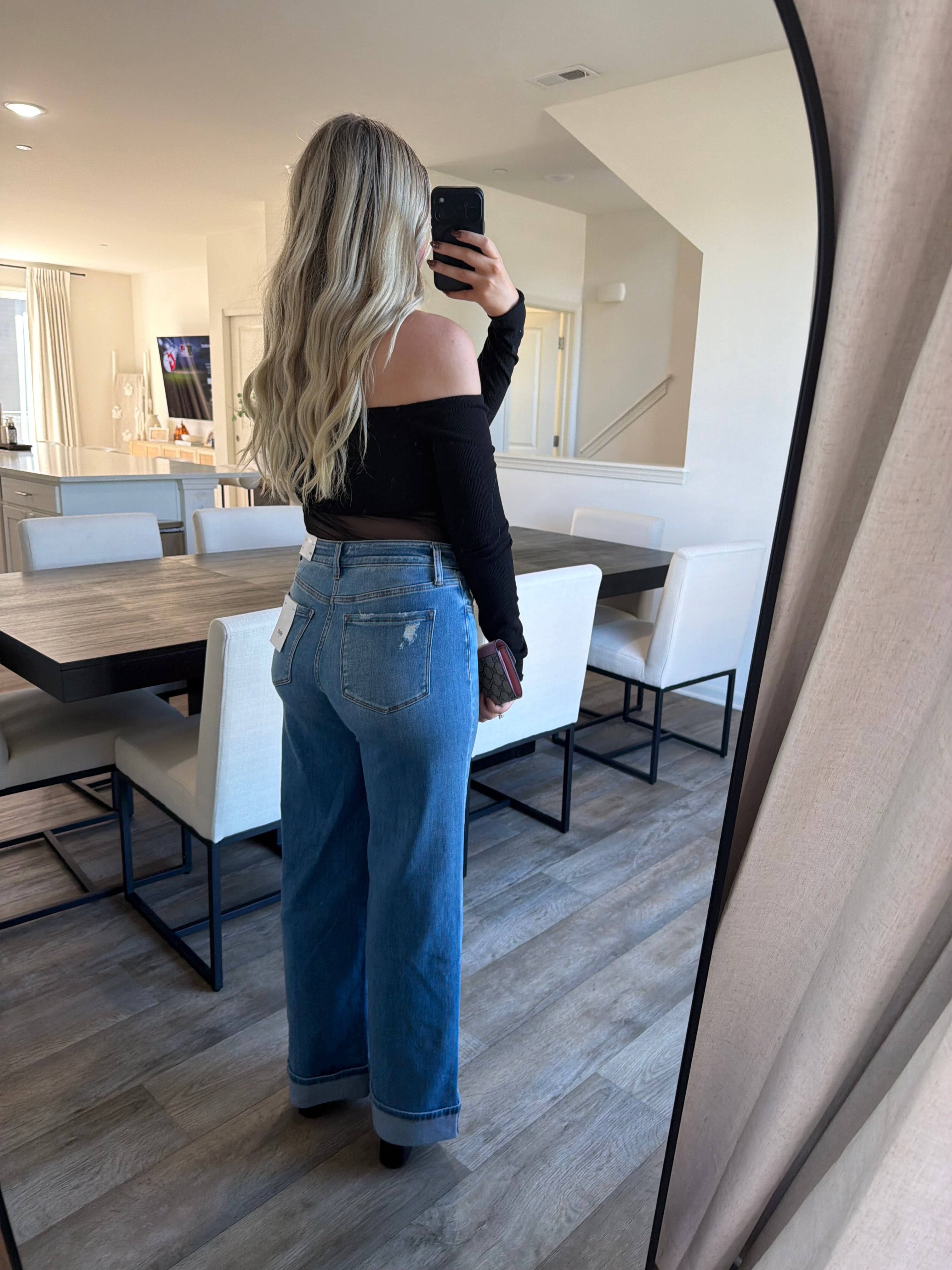 Dana High Rise Cuffed Jeans