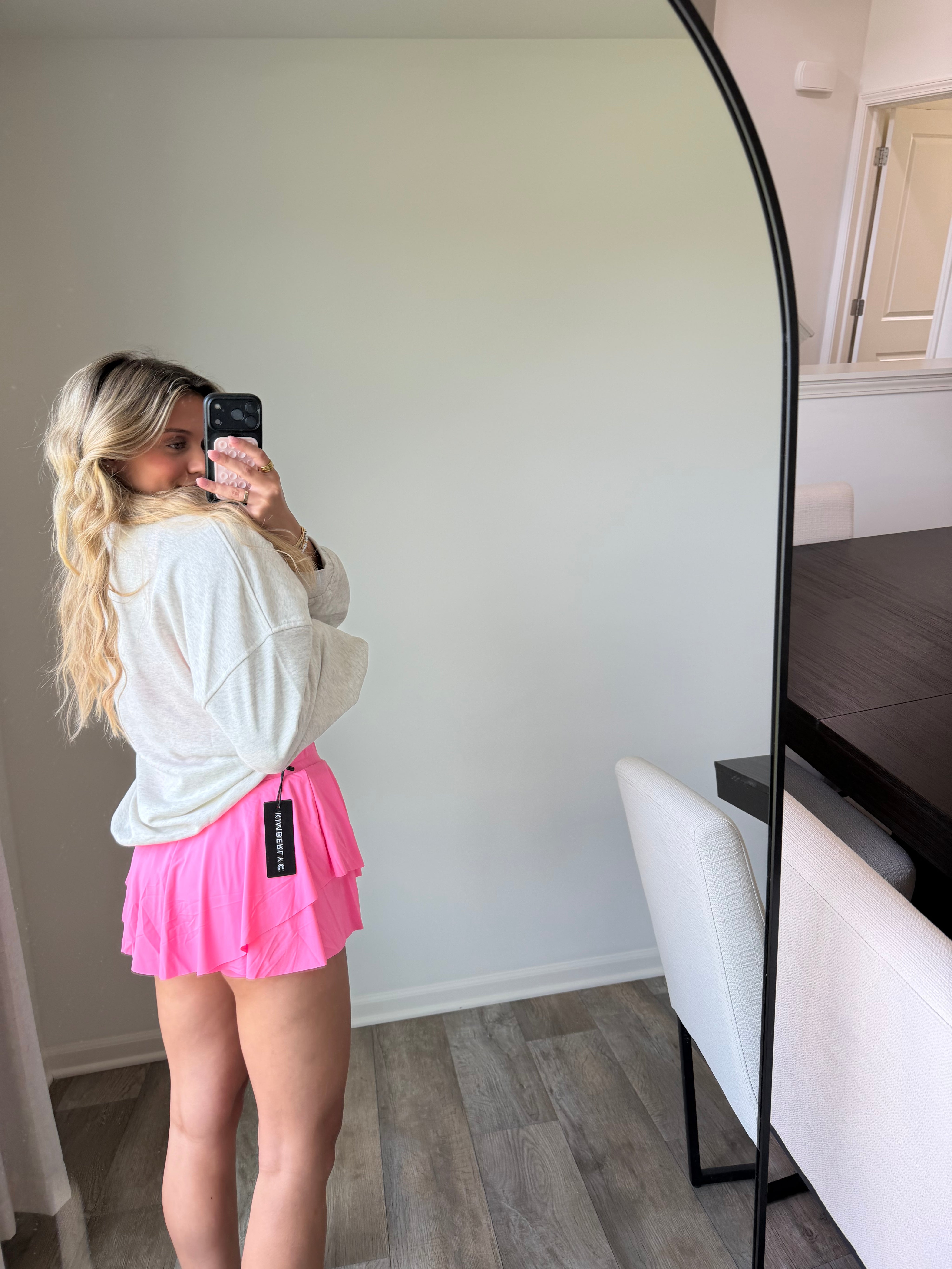 Kenzie Flowy Skort - Hot Pink (Final Sale)