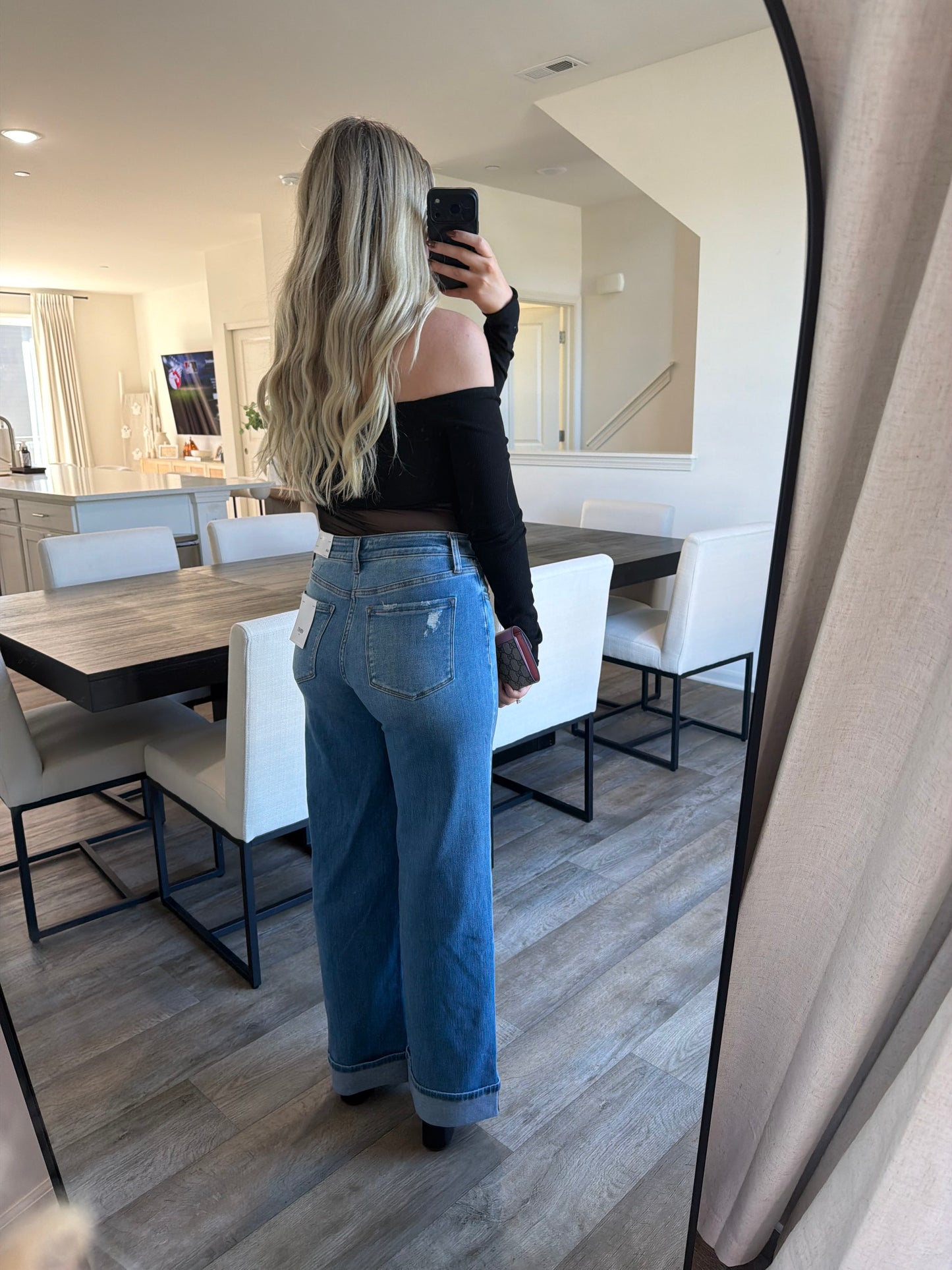 Dana High Rise Cuffed Jeans