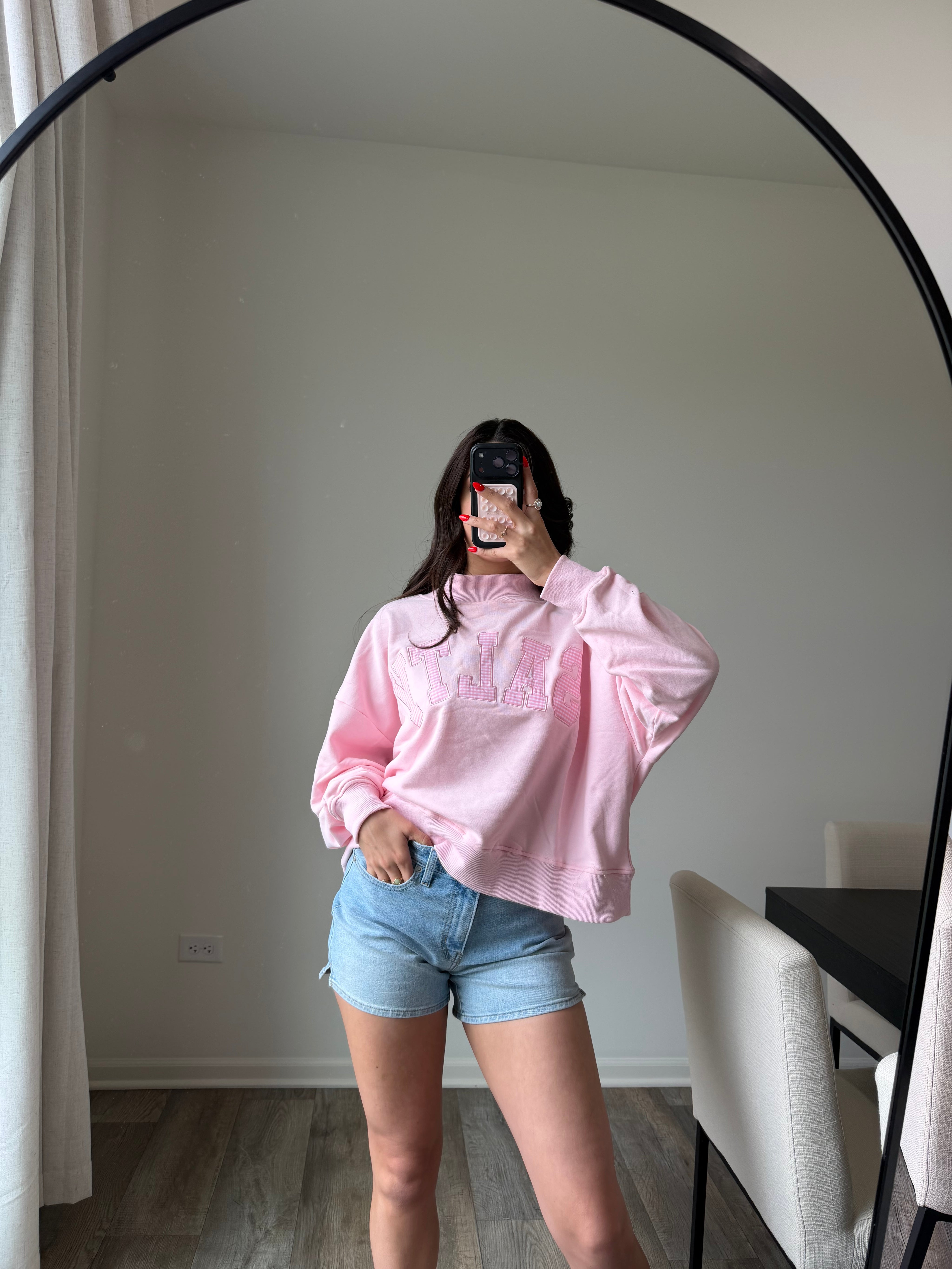 Salty Pink Mockneck