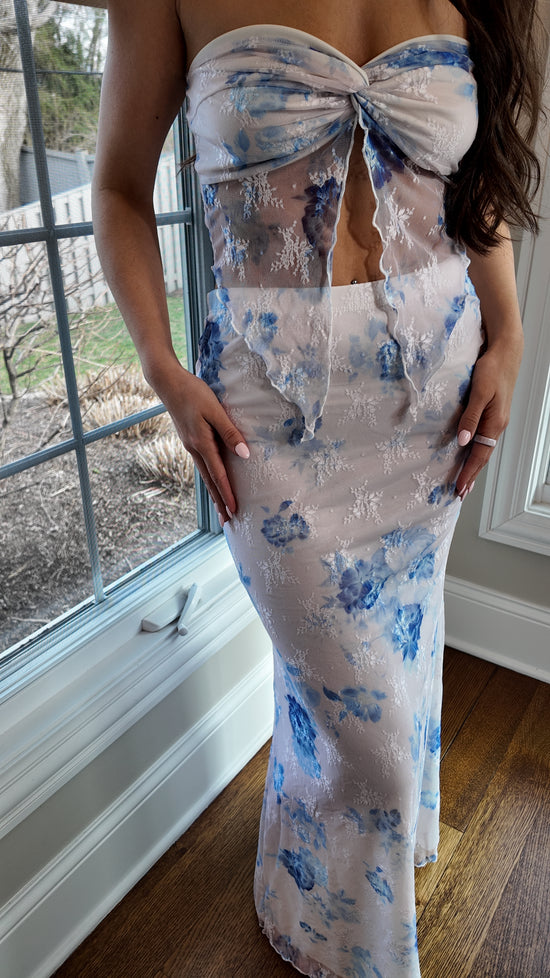 Kaya Lace Resort Set - Blue