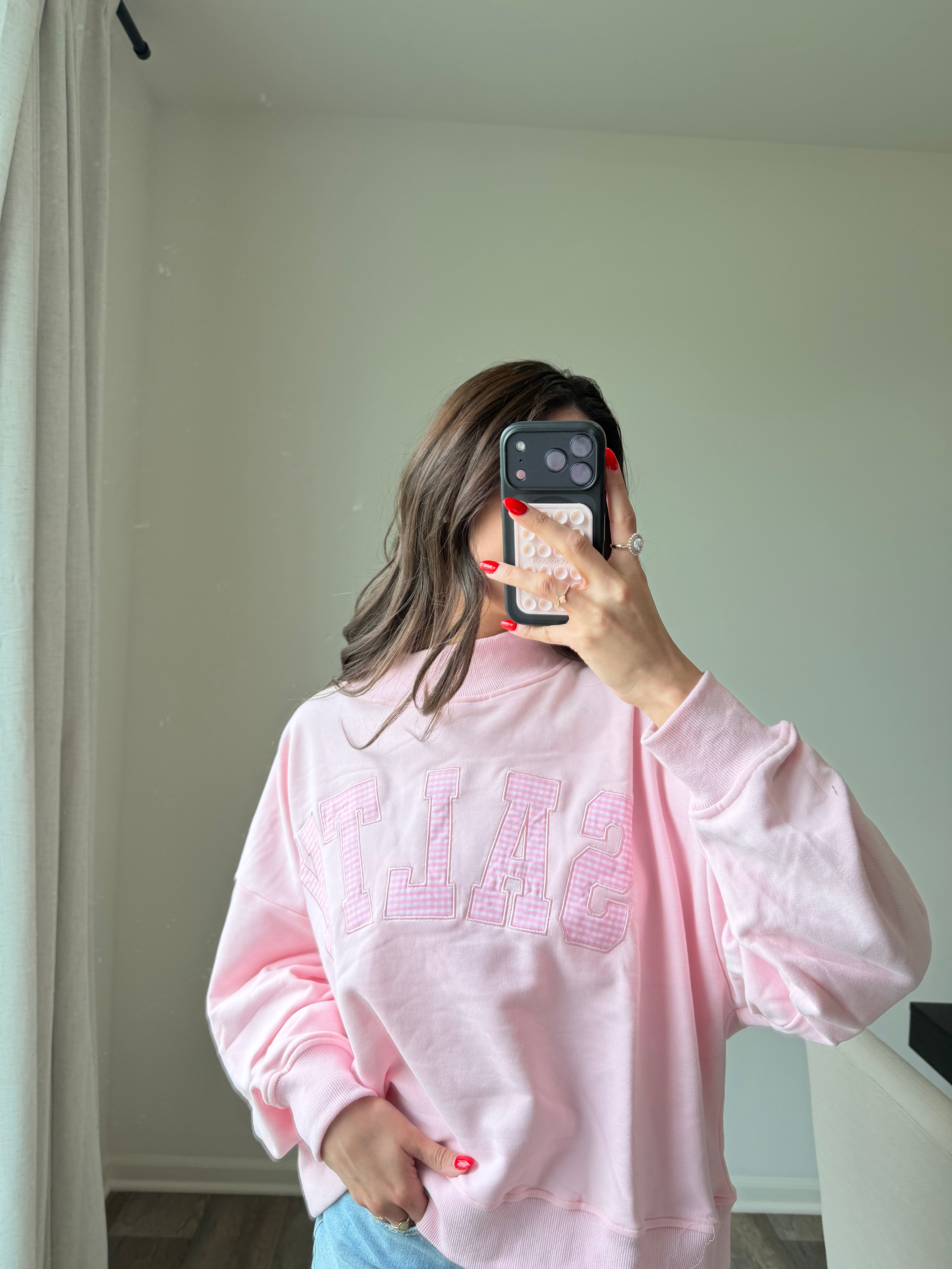 Salty Pink Mockneck