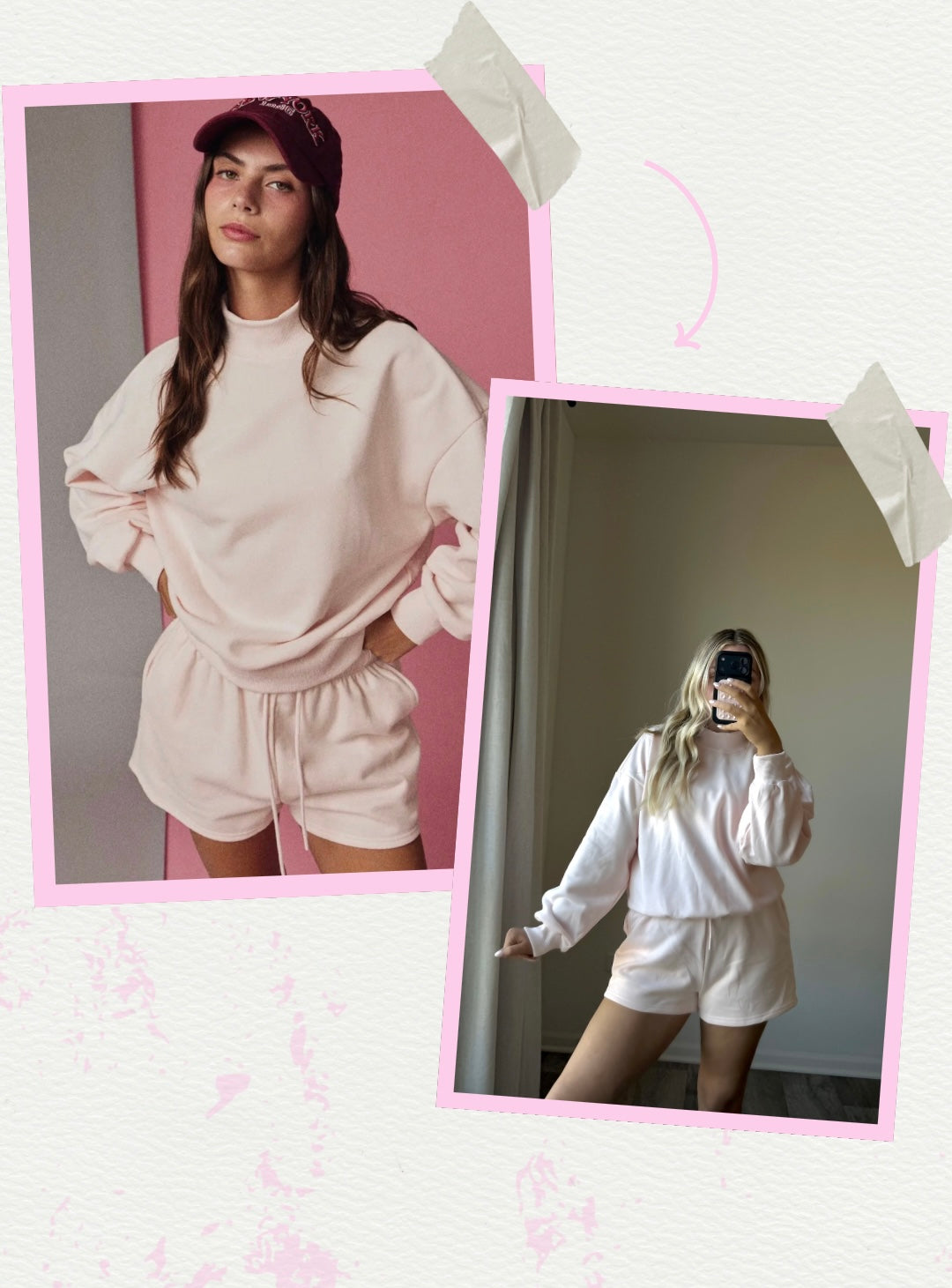 Remi Mockneck Set - Pink