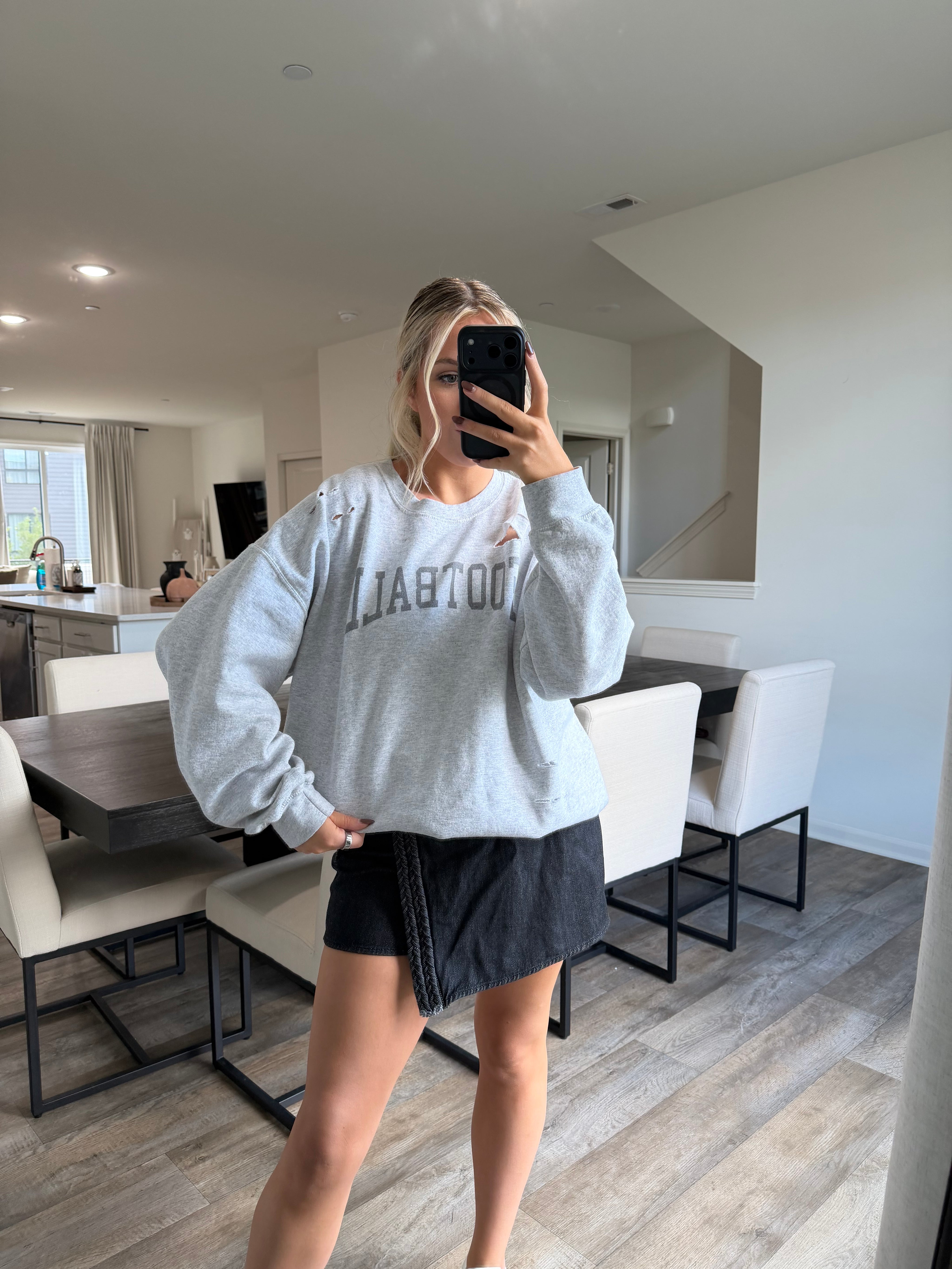 Dawn Football Distressed Sweatshirt - PREORDER 11/30