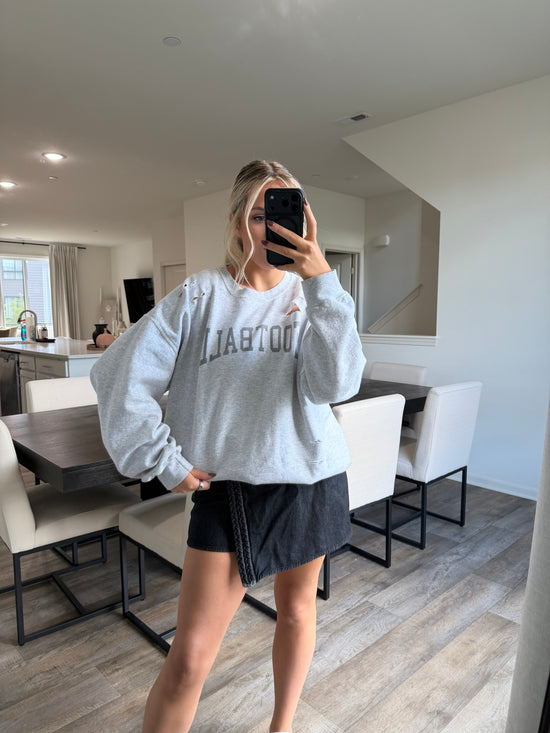 Dawn Football Distressed Sweatshirt - PREORDER 11/30