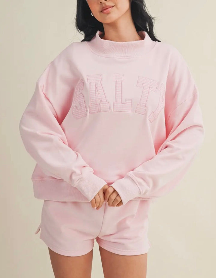 Salty Pink Mockneck