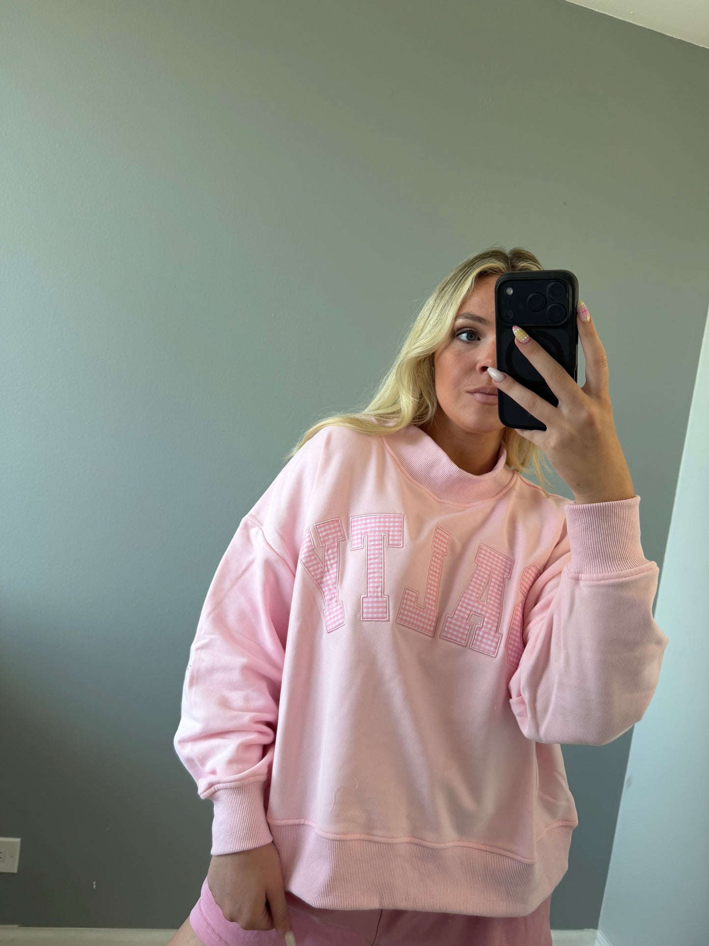 Salty Pink Mockneck