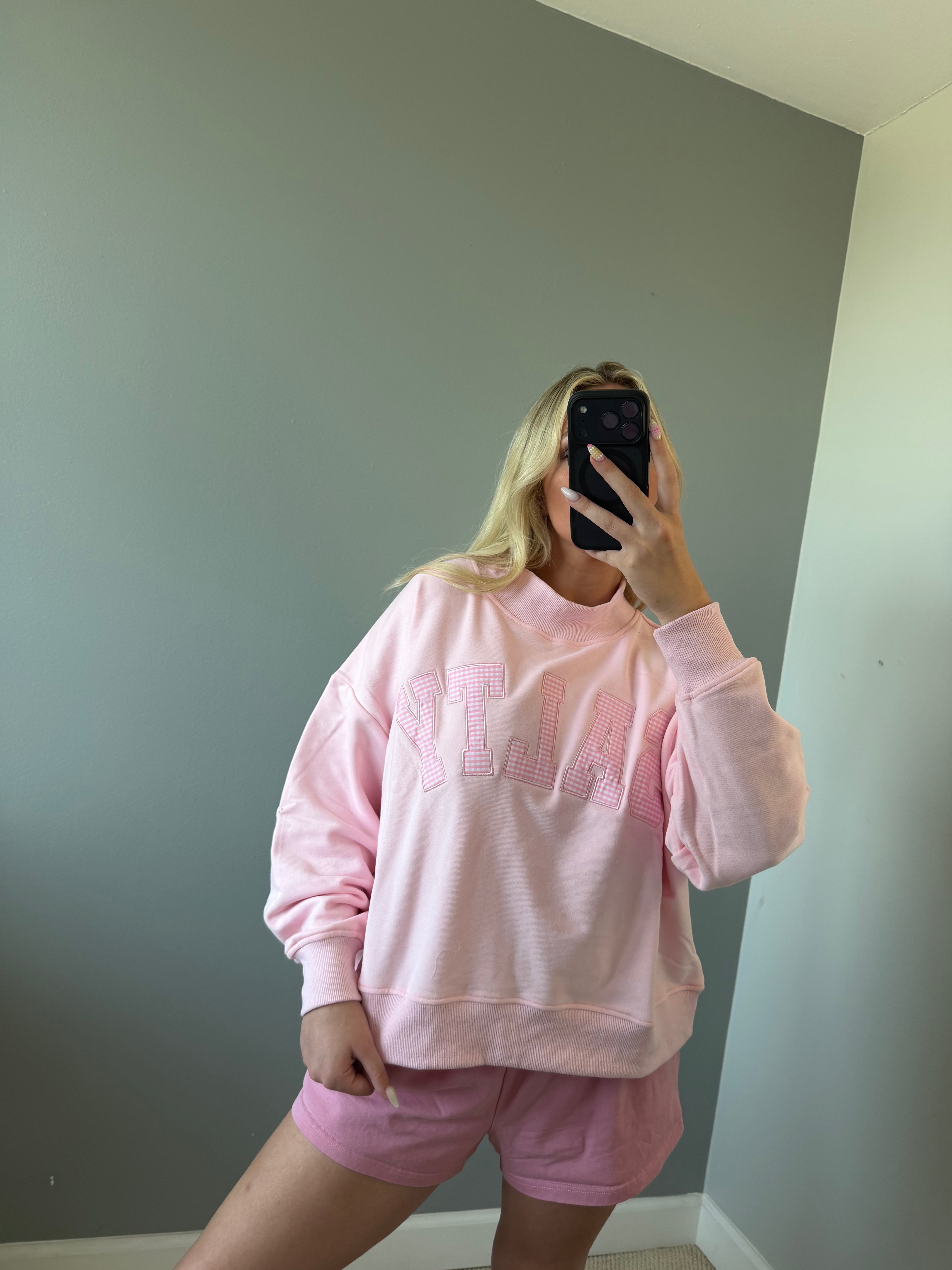 Salty Pink Mockneck