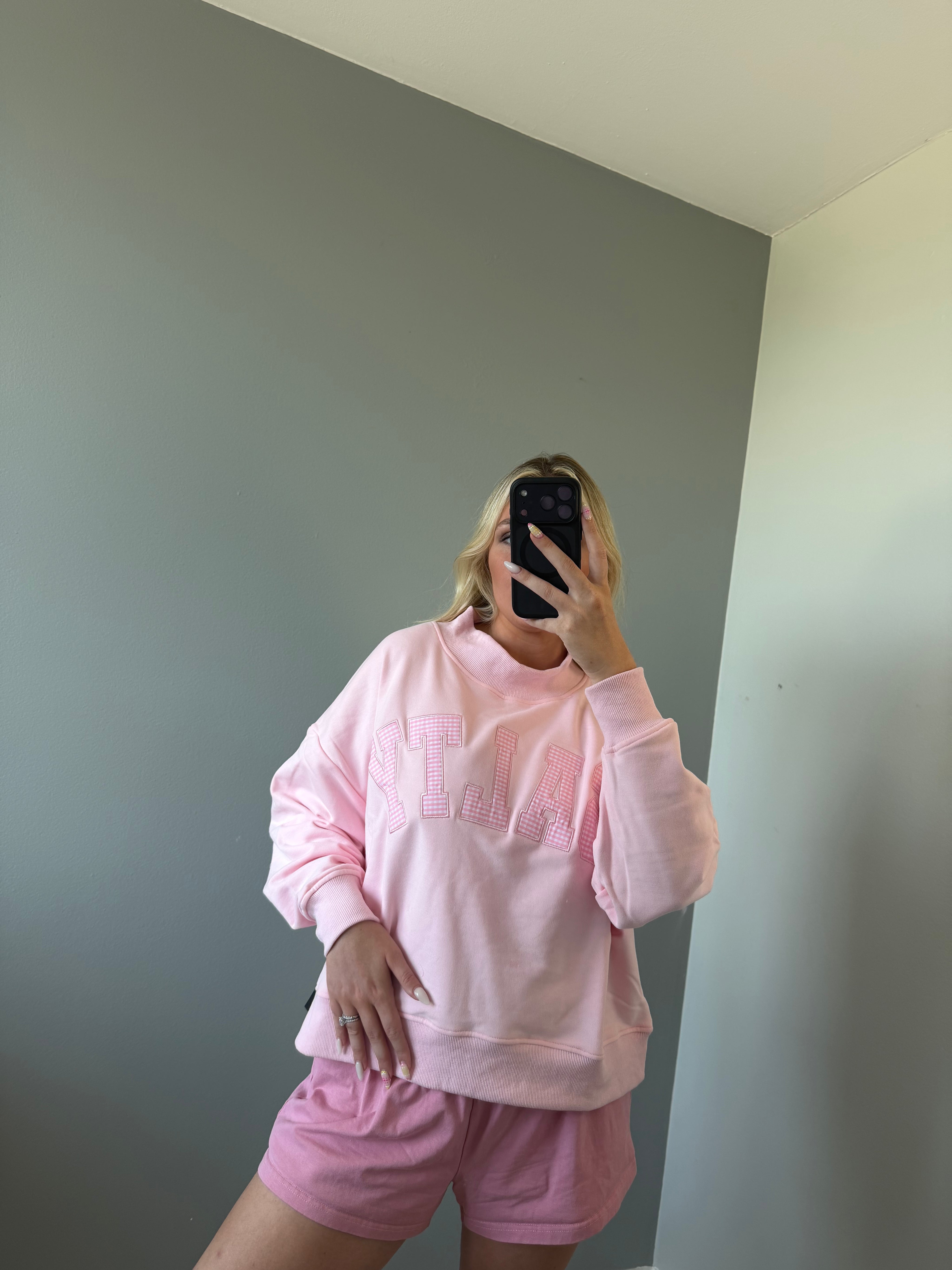 Salty Pink Mockneck