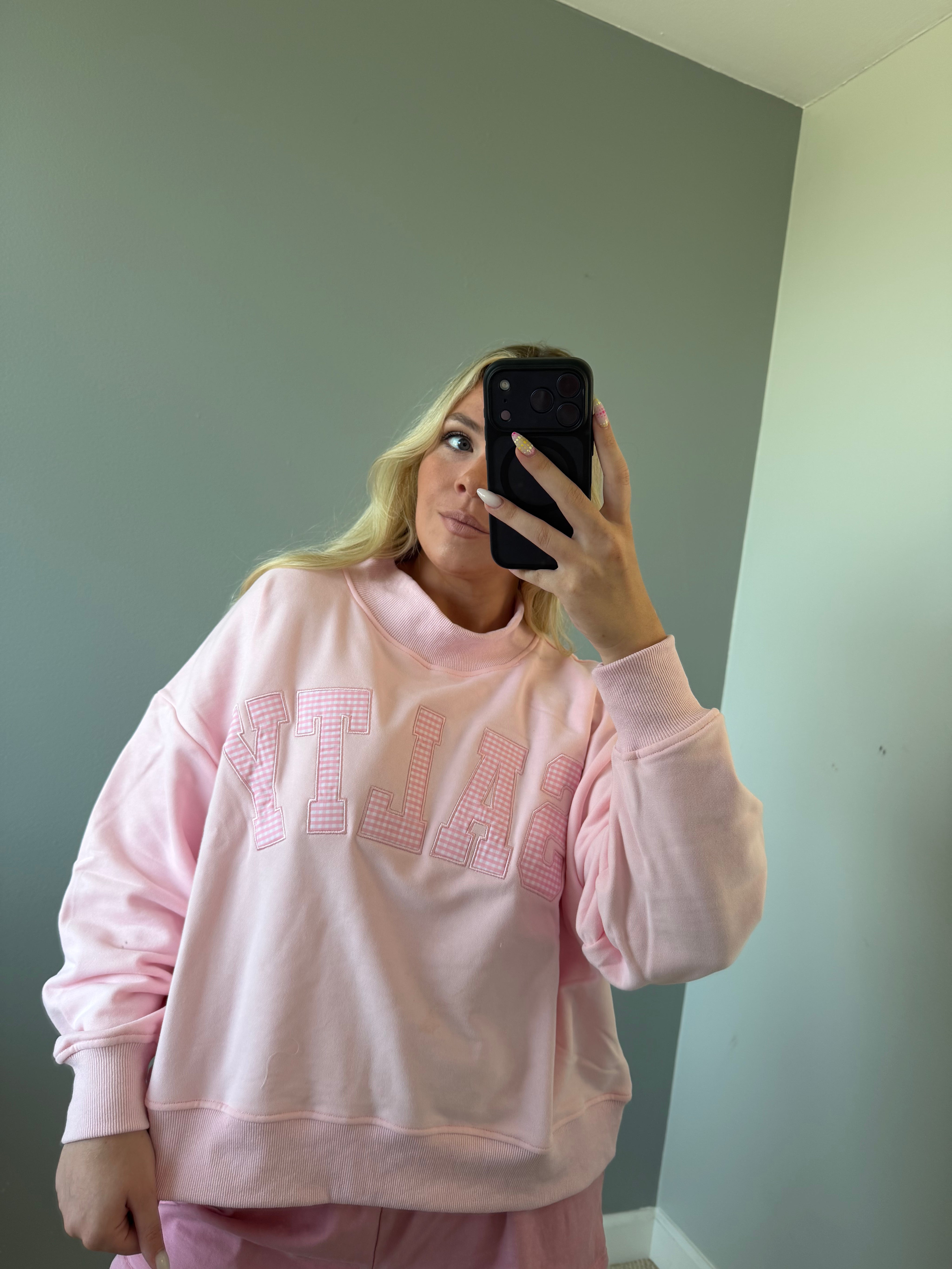 Salty Pink Mockneck