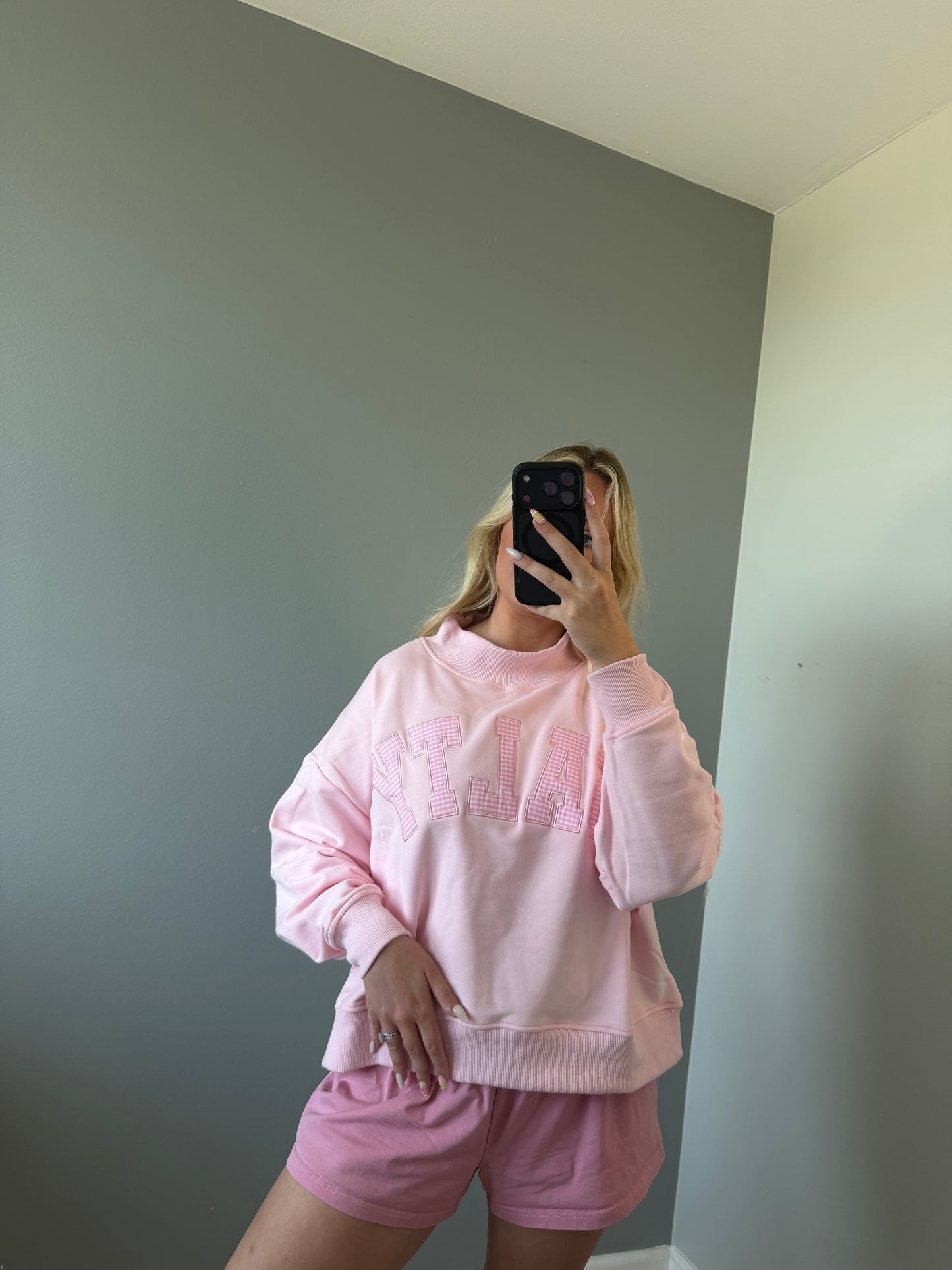 Salty Pink Mockneck